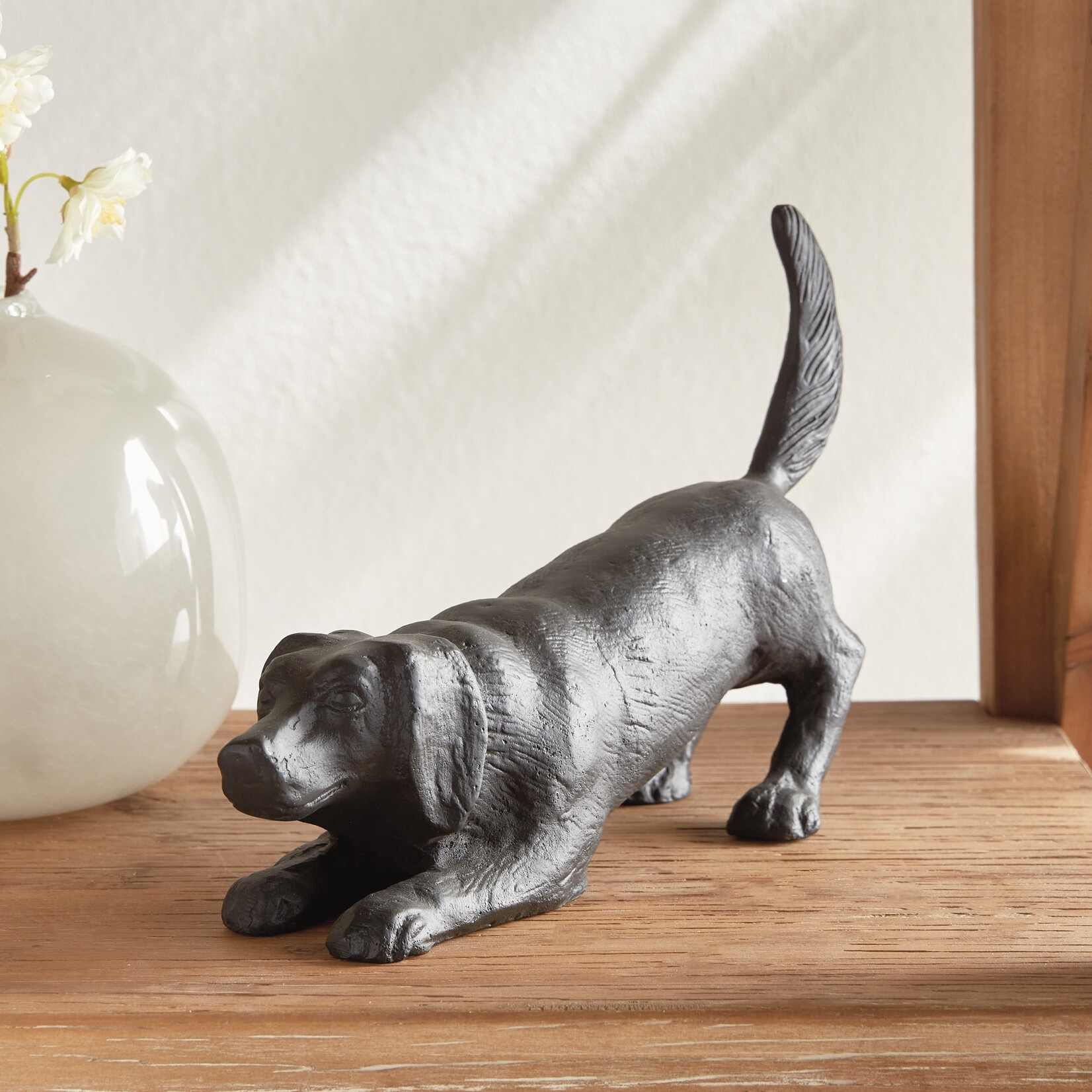Napa Home and Garden Dog Sculptures in Black