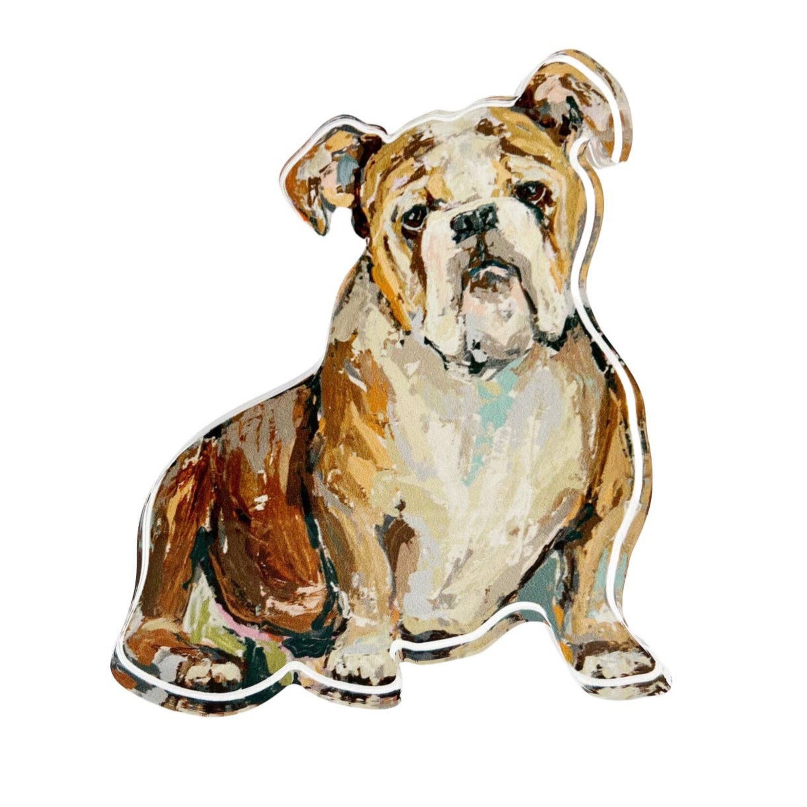 Lauren Dunn Bulldog Acrylic Block