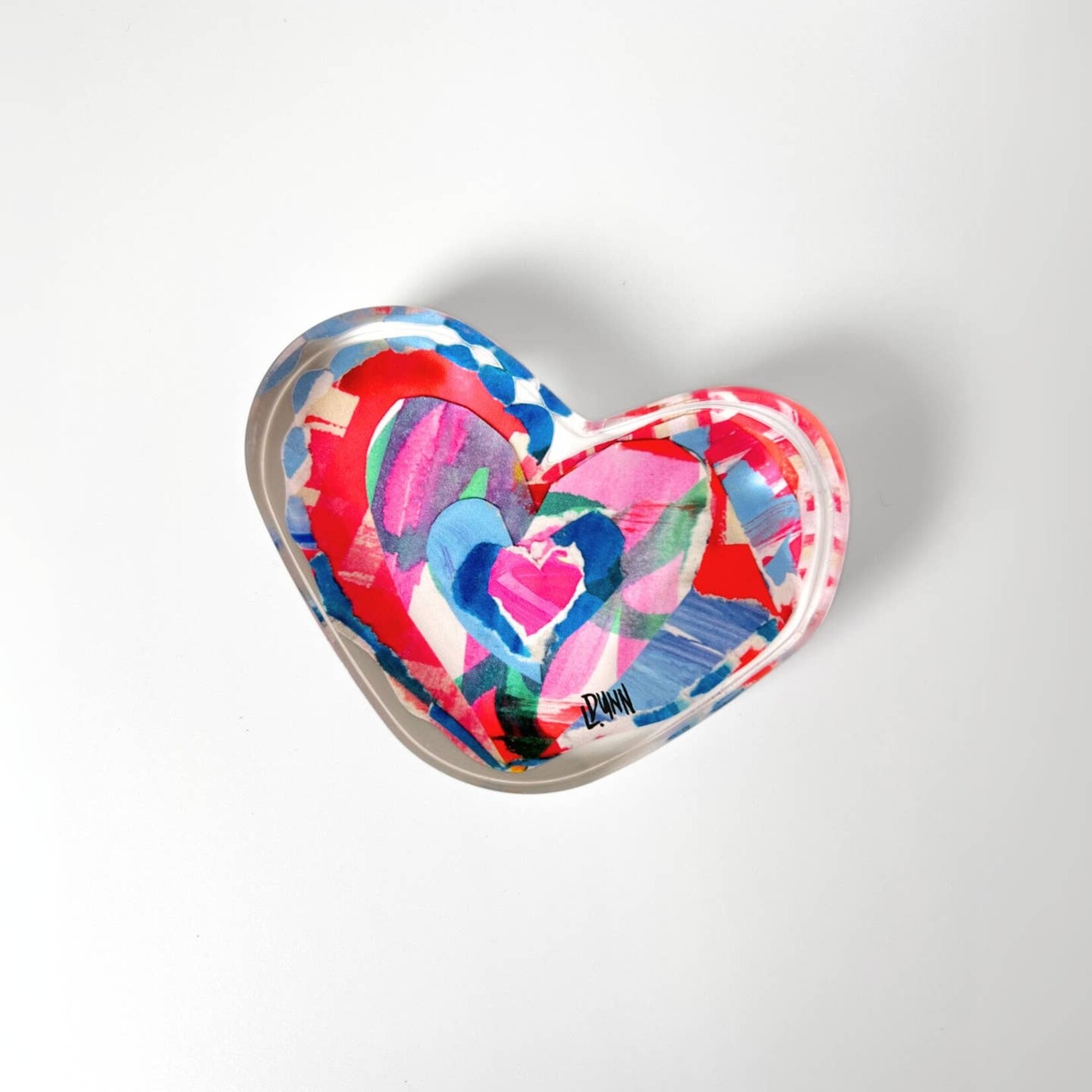 Lauren Dunn Scalloped Heart Acrylic Block