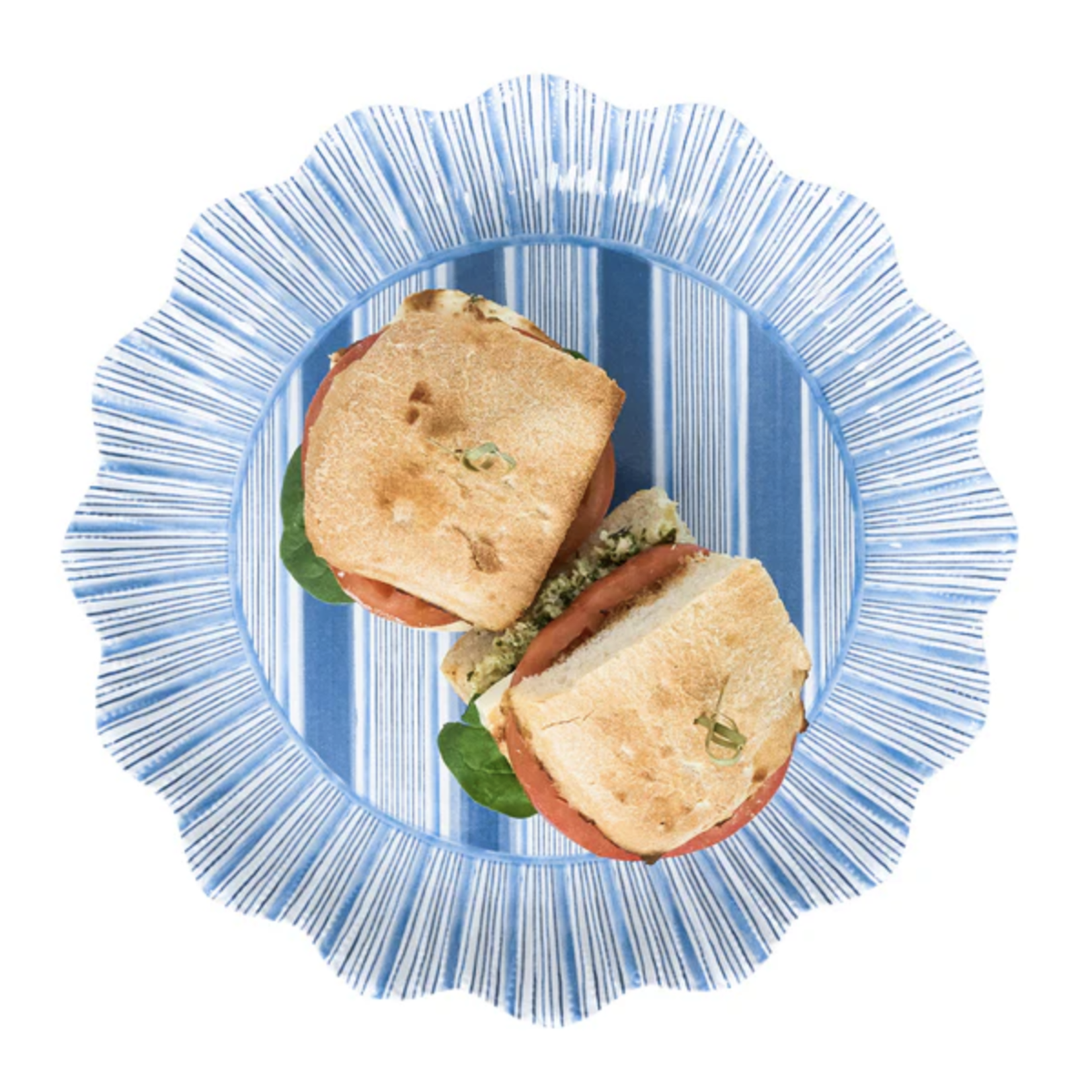 Juliska Cabana Stripe Melamine Plates (Set of 4)