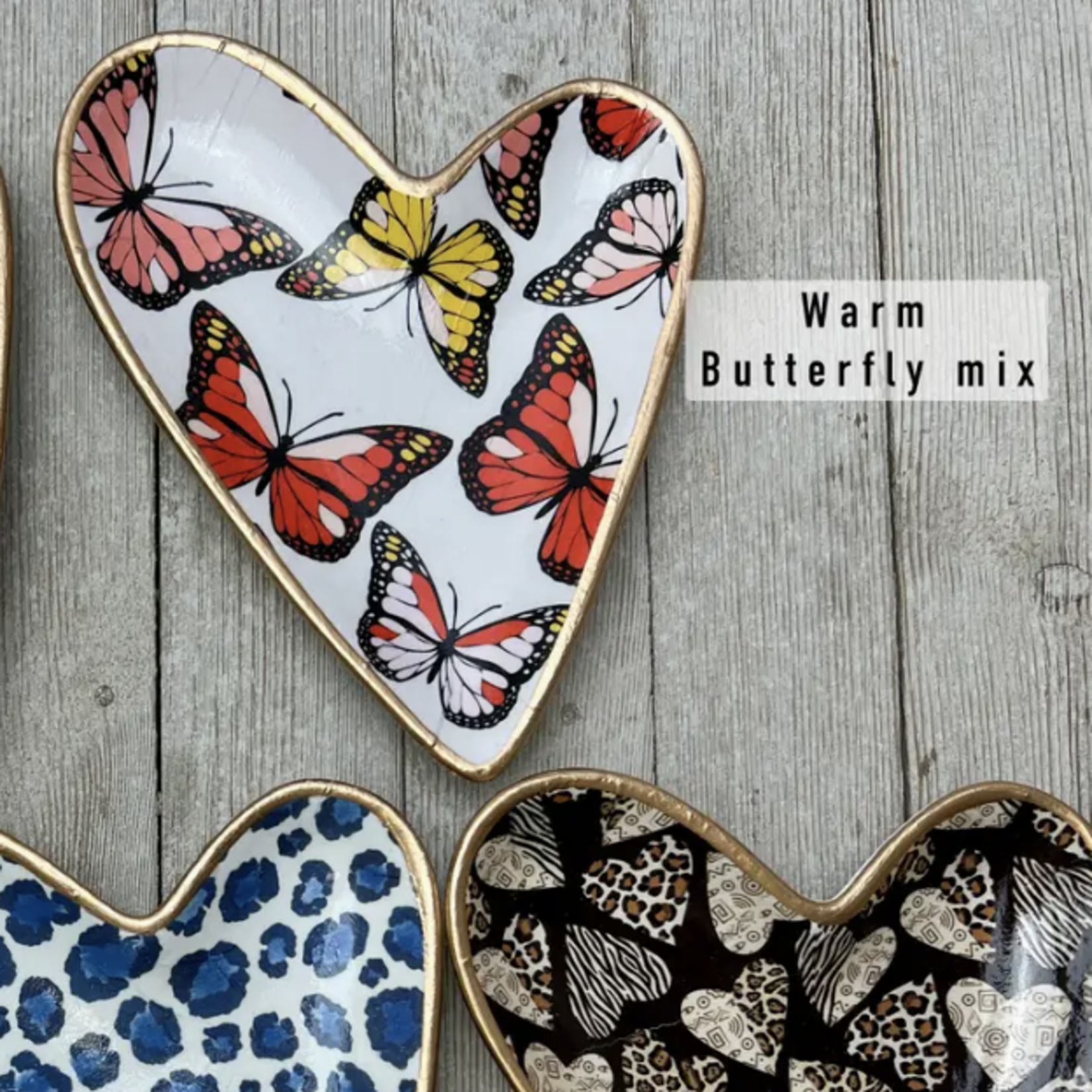 Ten Twenty Six Designs Decoupage Ceramic Heart Dishes