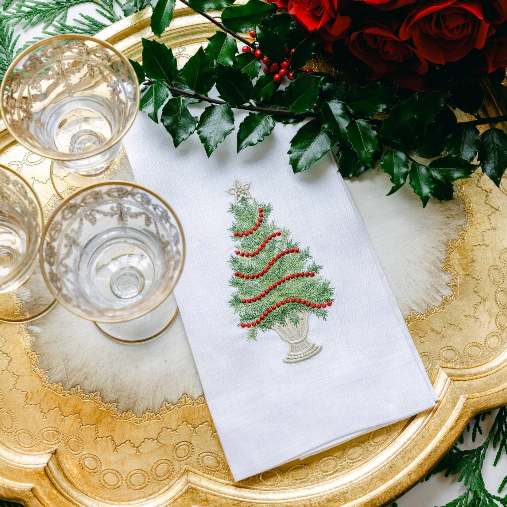 Arte Italica Holiday Linen Towels
