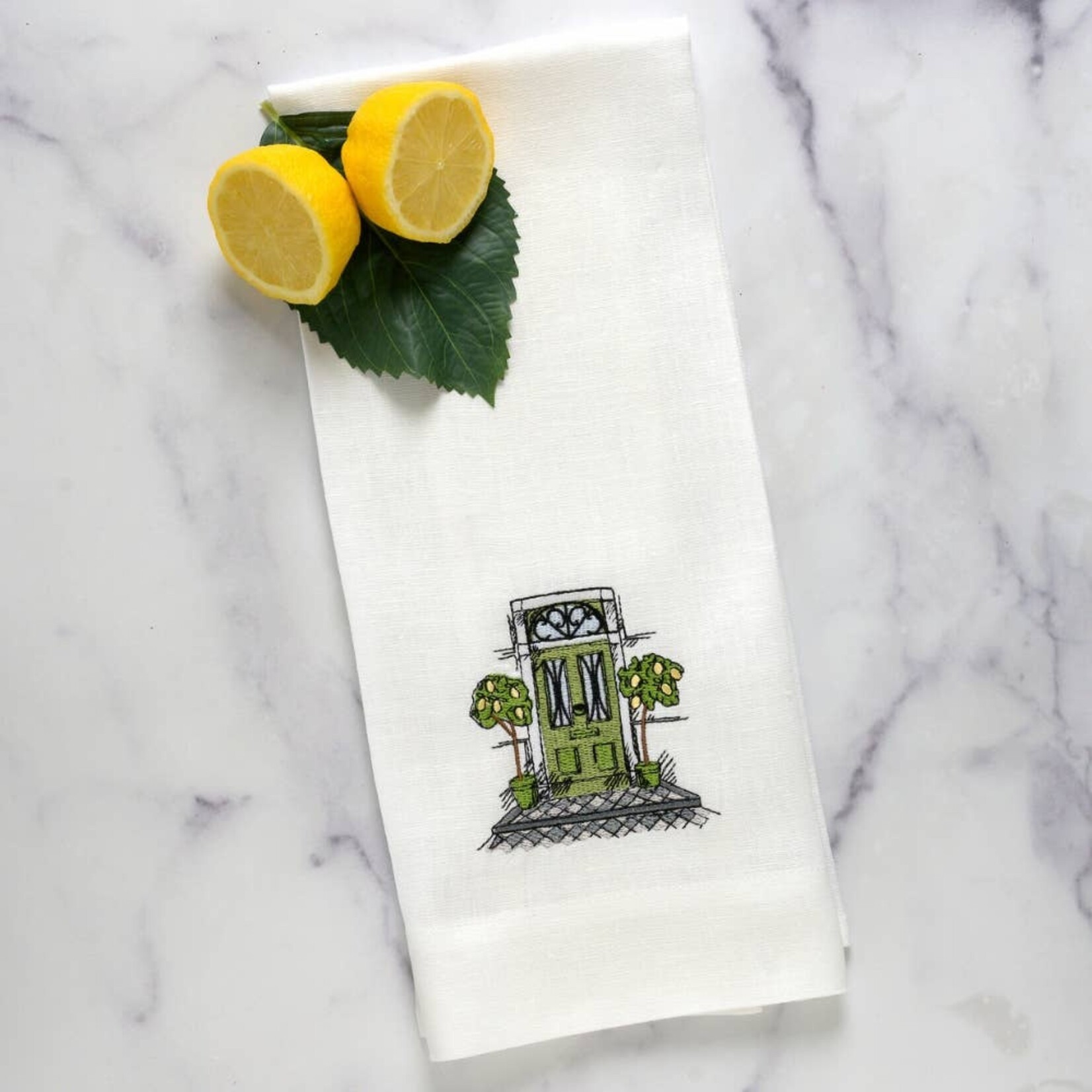 Arte Italica Embroidered Linen Towels