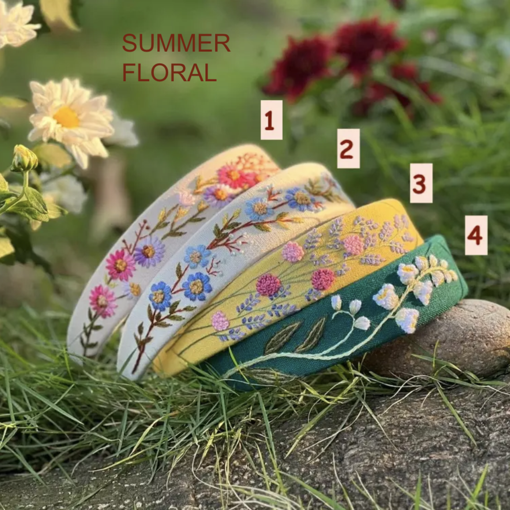 Quince Fables Embroidered Headbands