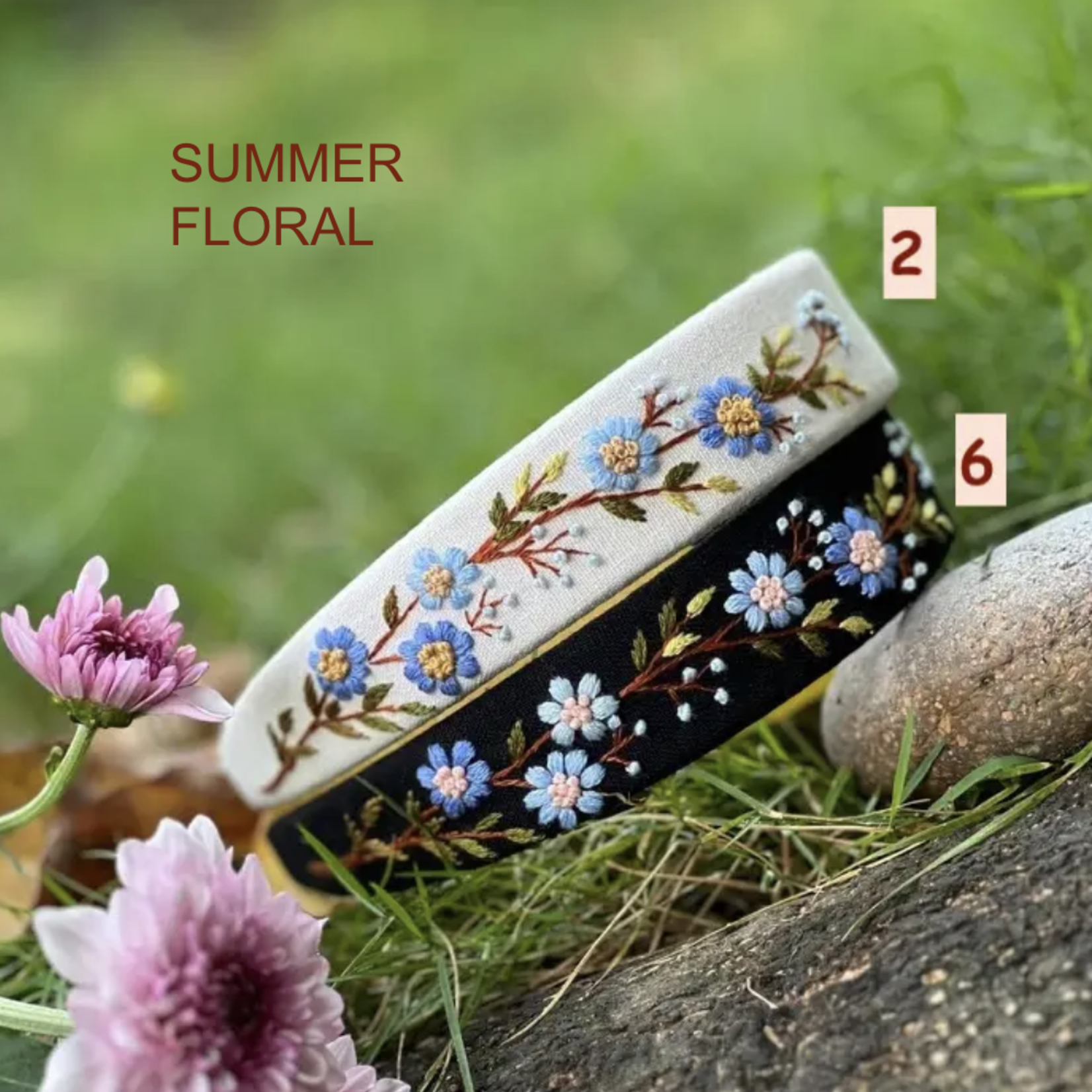 Quince Fables Embroidered Headbands