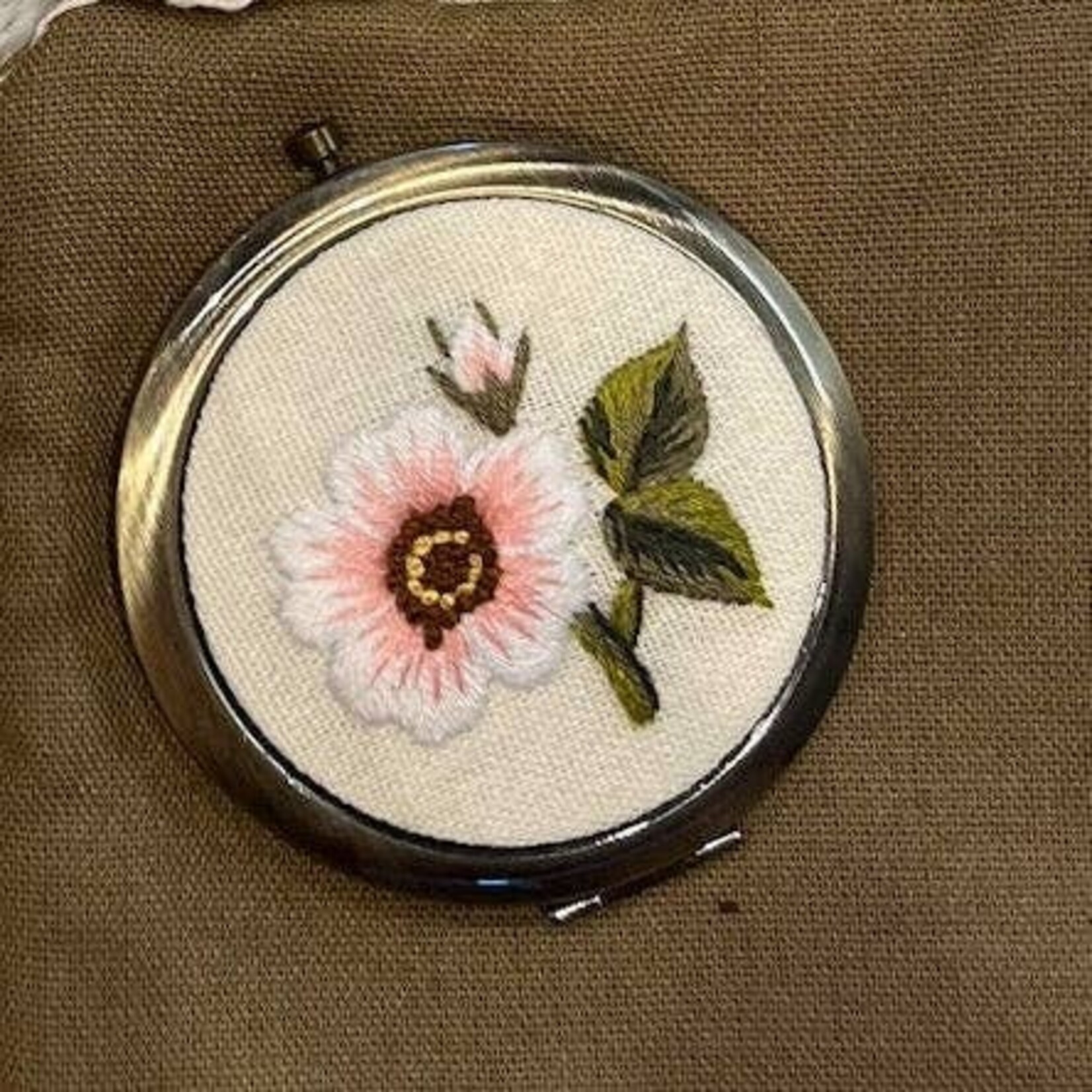 Quince Fables Embroidered Compact Mirrors