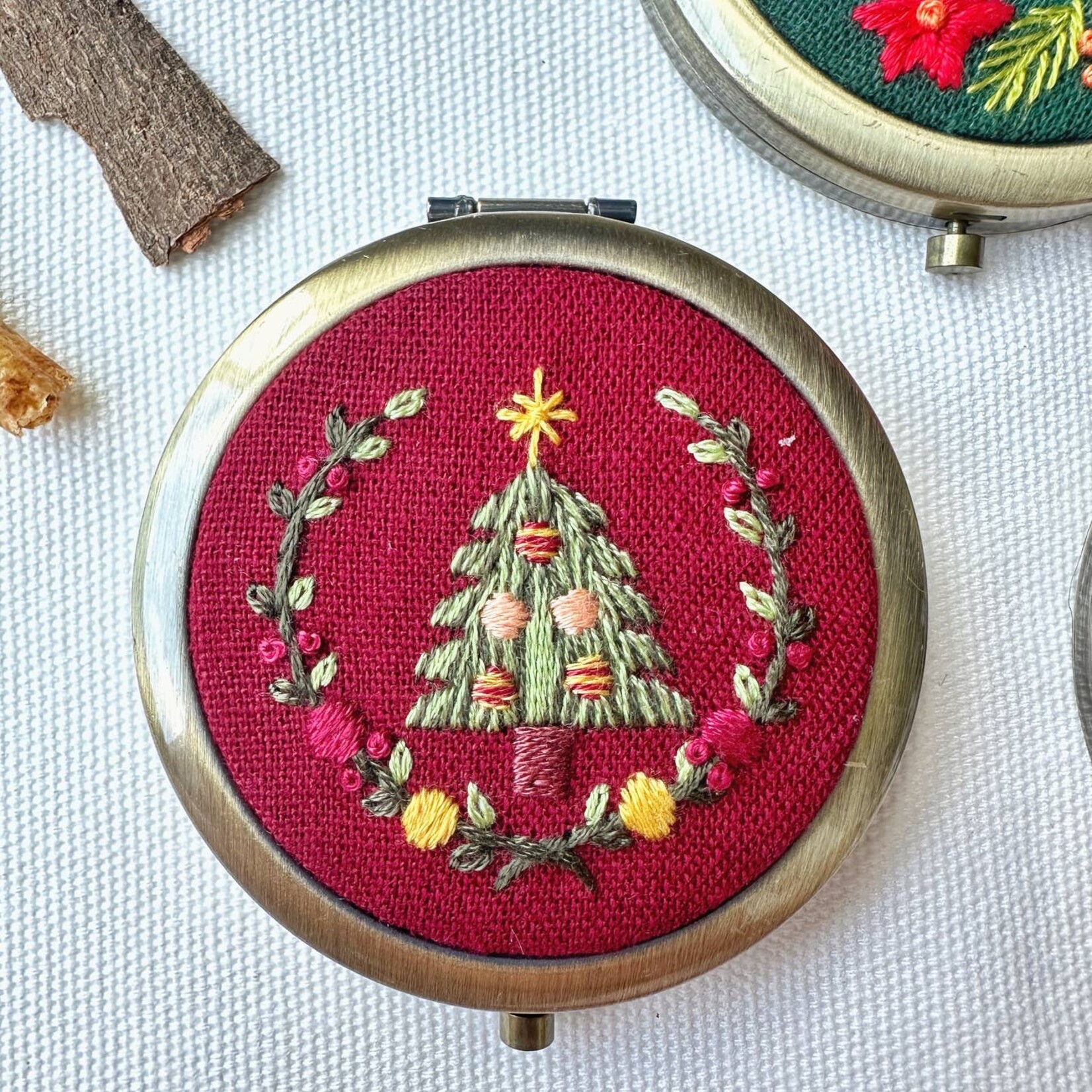Quince Fables Embroidered Compact Mirrors