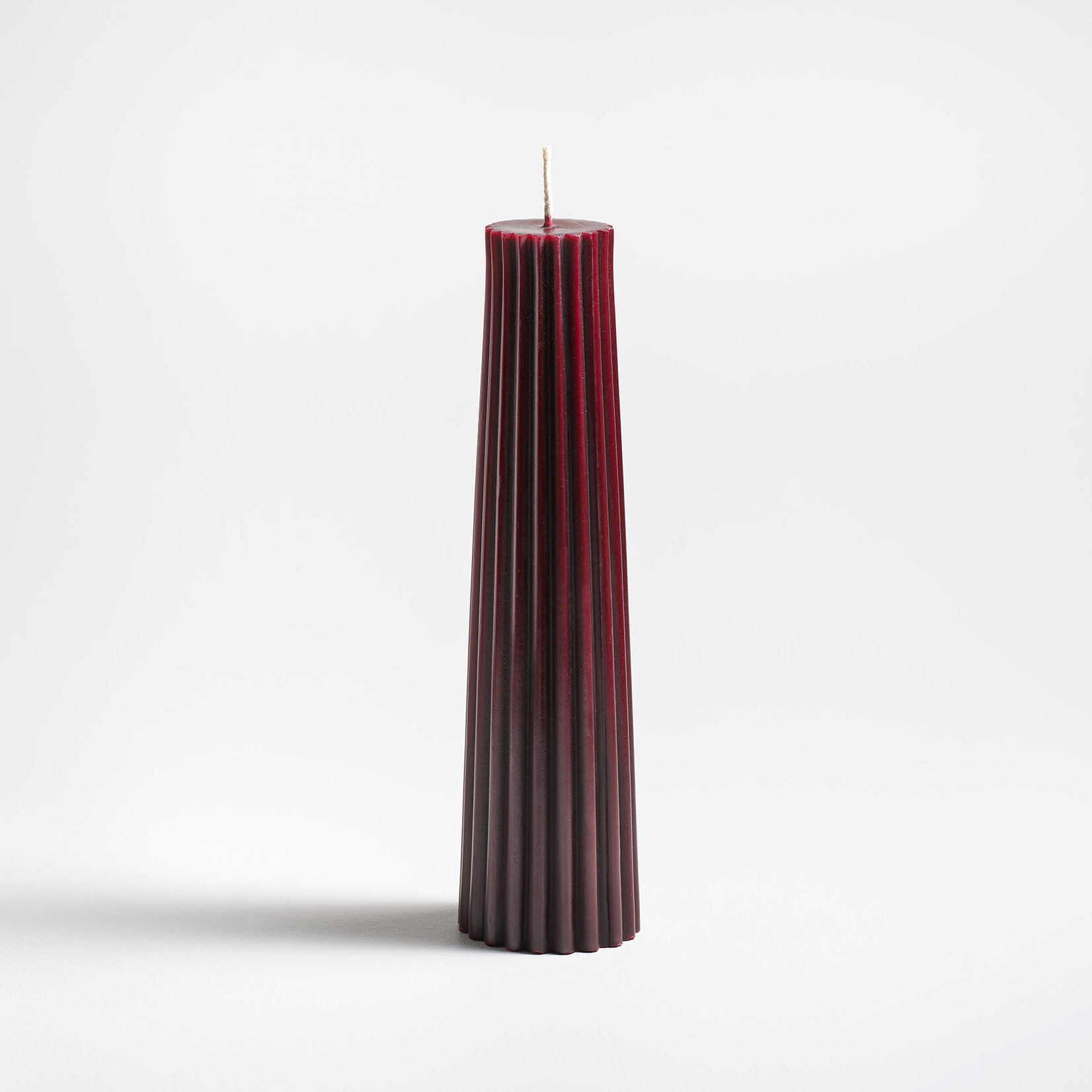 Green Tree Home Fluted Petite Pillar Candles - 8"