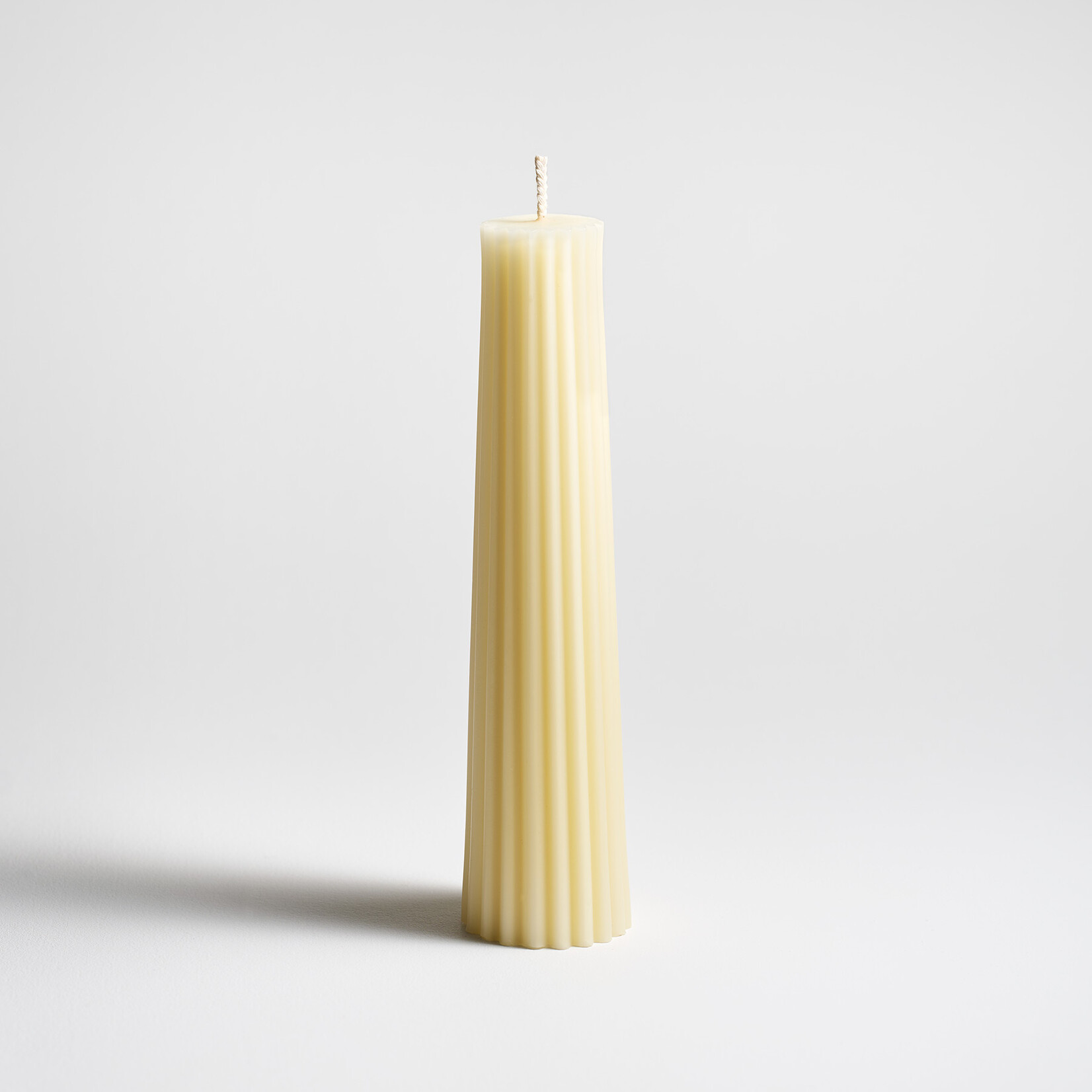 Green Tree Home Fluted Petite Pillar Candles - 8"