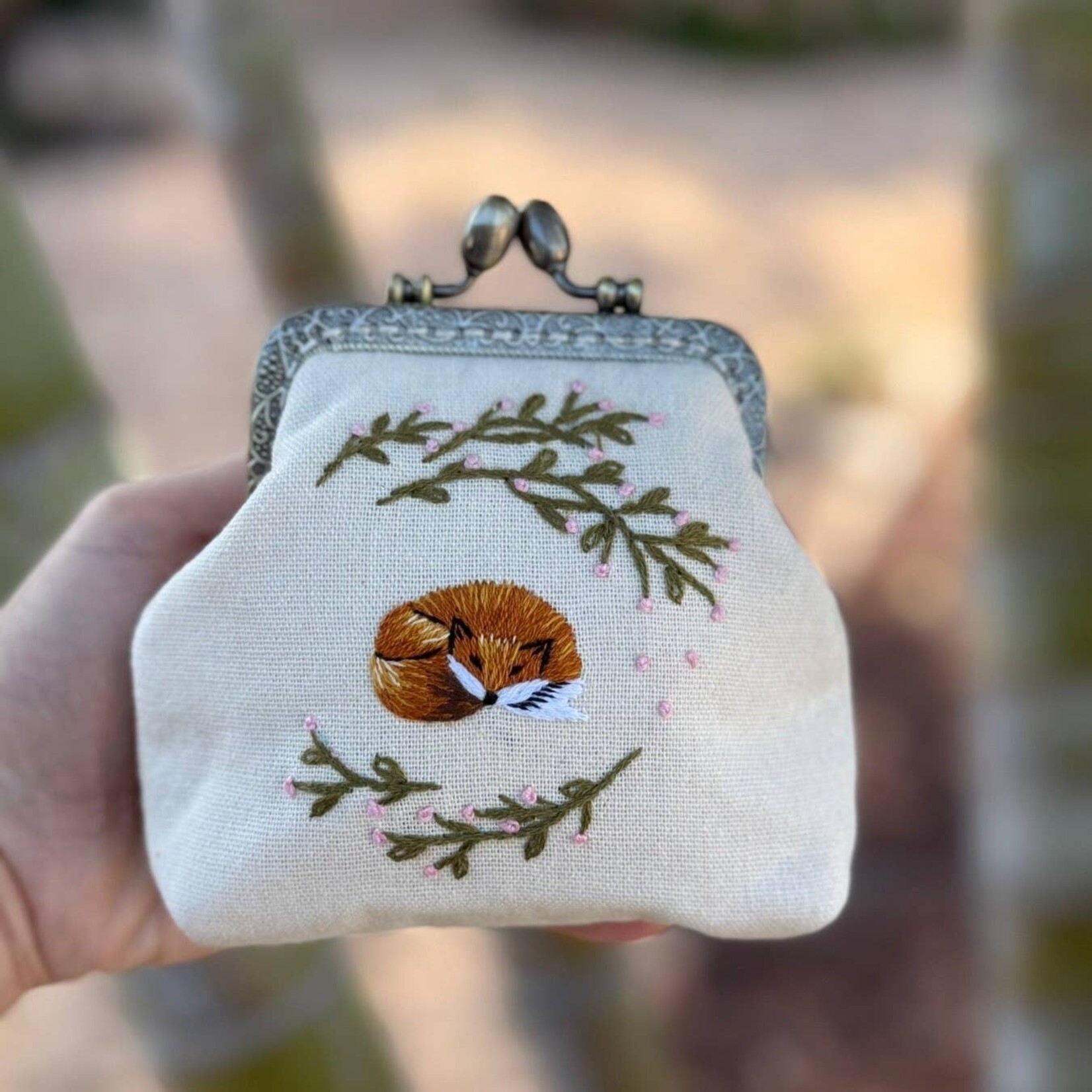Quince Fables Embroidered Coin Purses