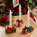 Melrose International Present Taper Candle Holder (Set of 2)