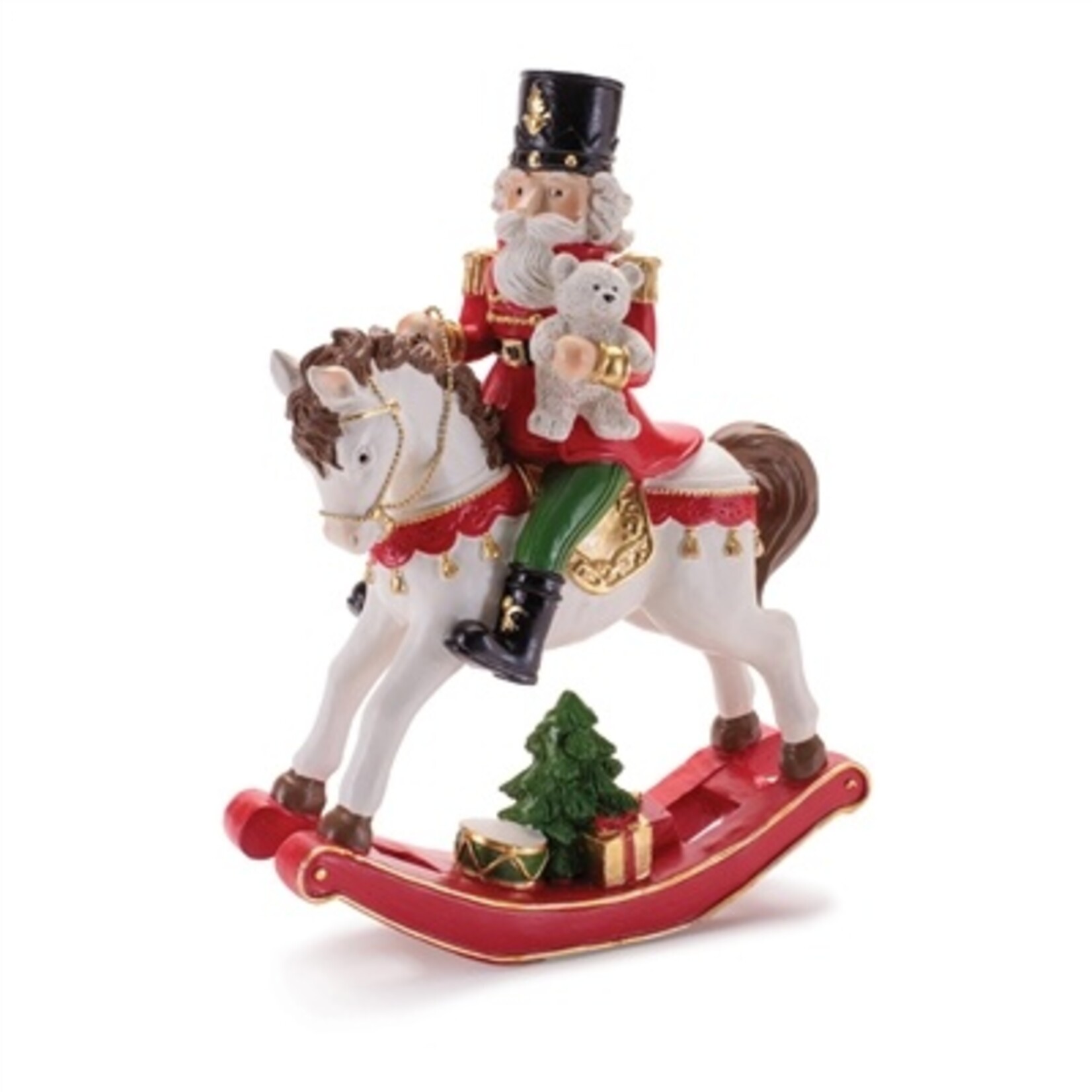 Melrose International Nutcracker on Rocking Horse