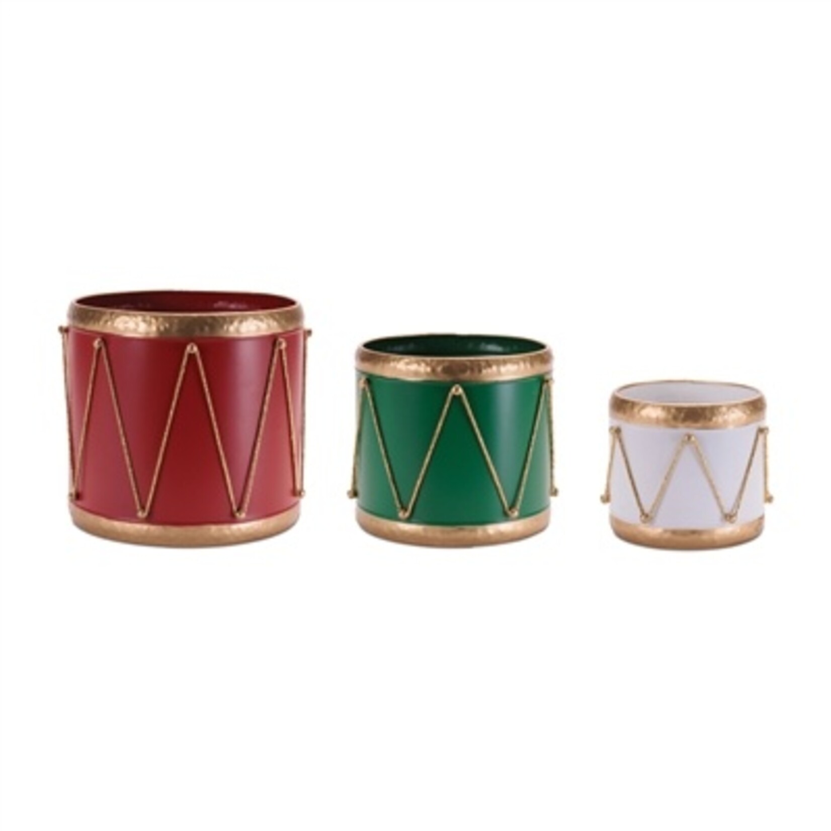Melrose International Drum Containers (Set of 3)