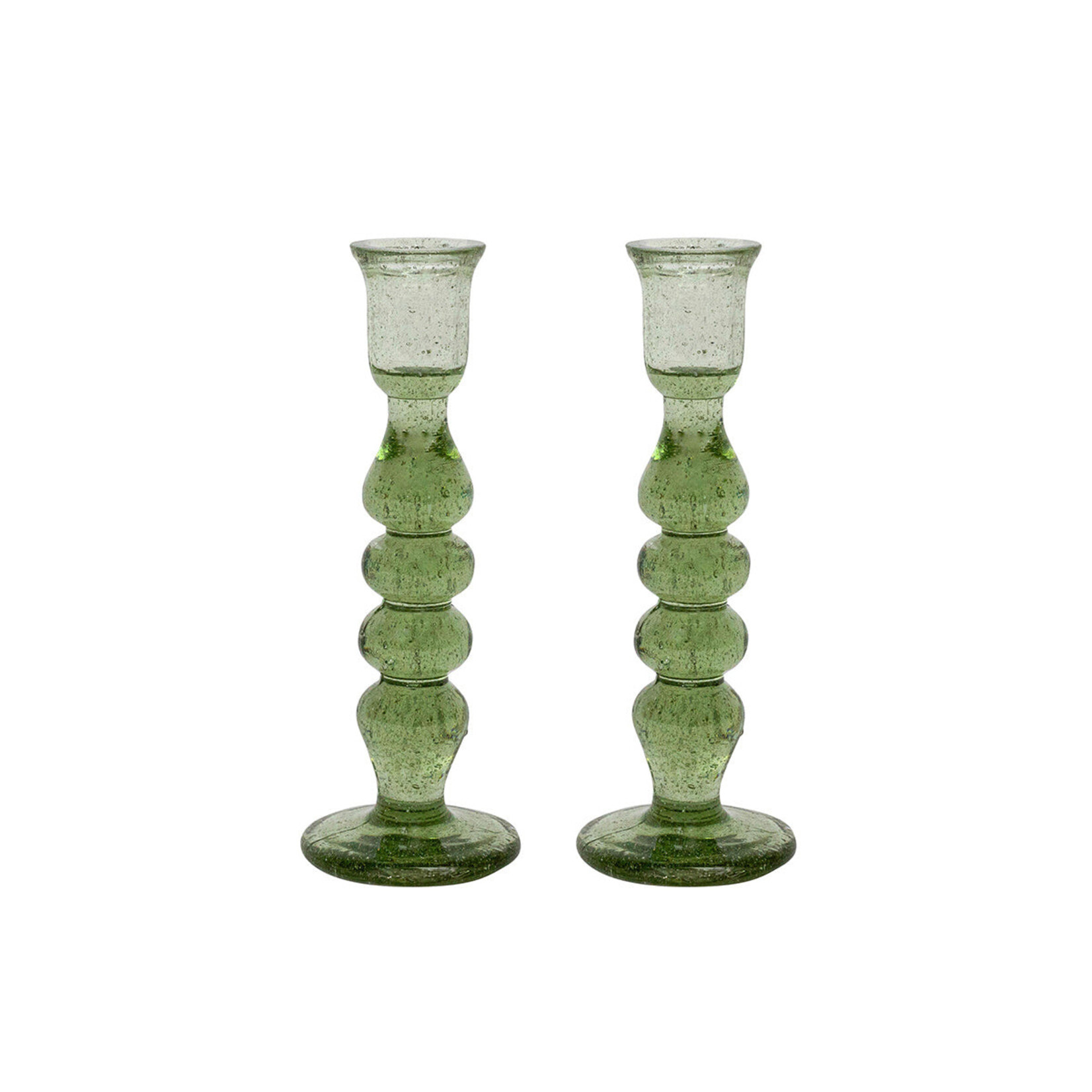 Juliska Provence Candlesticks in Basil - 7" (Set of 2)