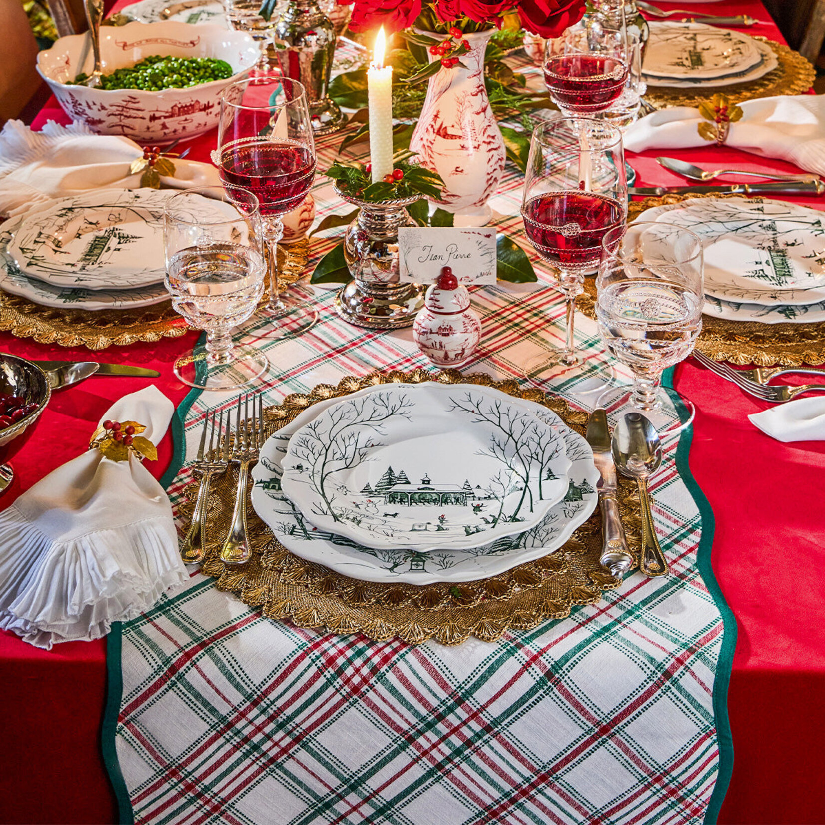 Juliska Merry Tartan Linens