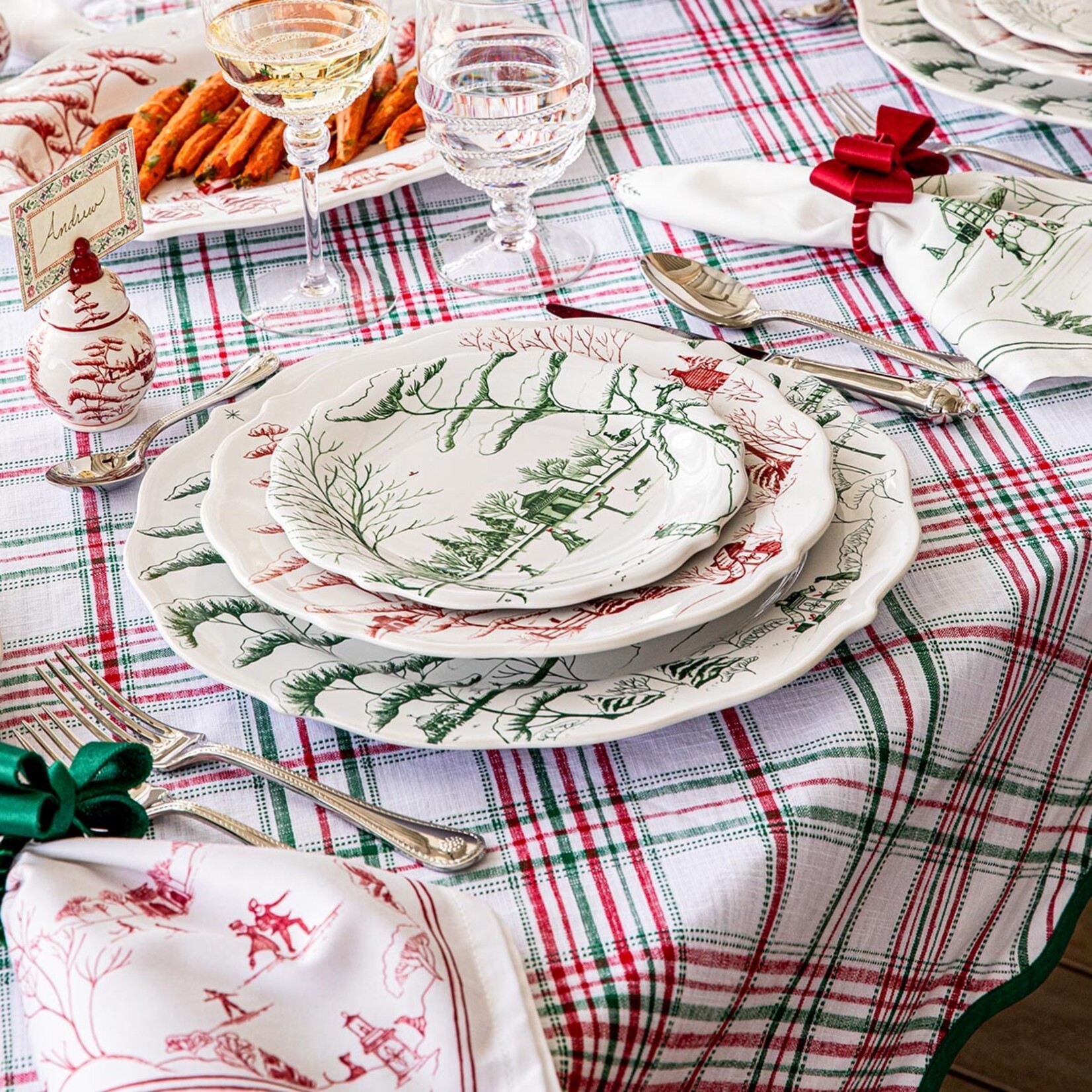 Juliska Merry Tartan Linens
