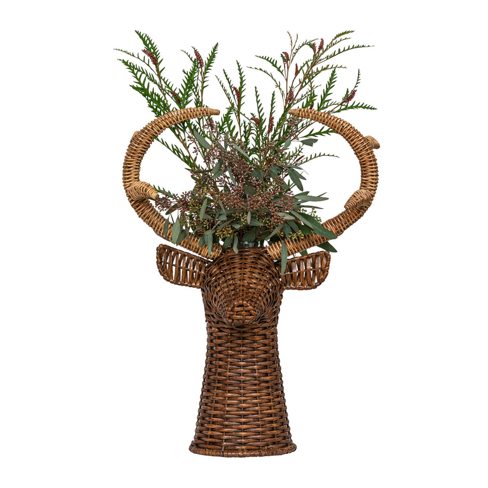 Juliska Devon Willow Rattan Stag Vase