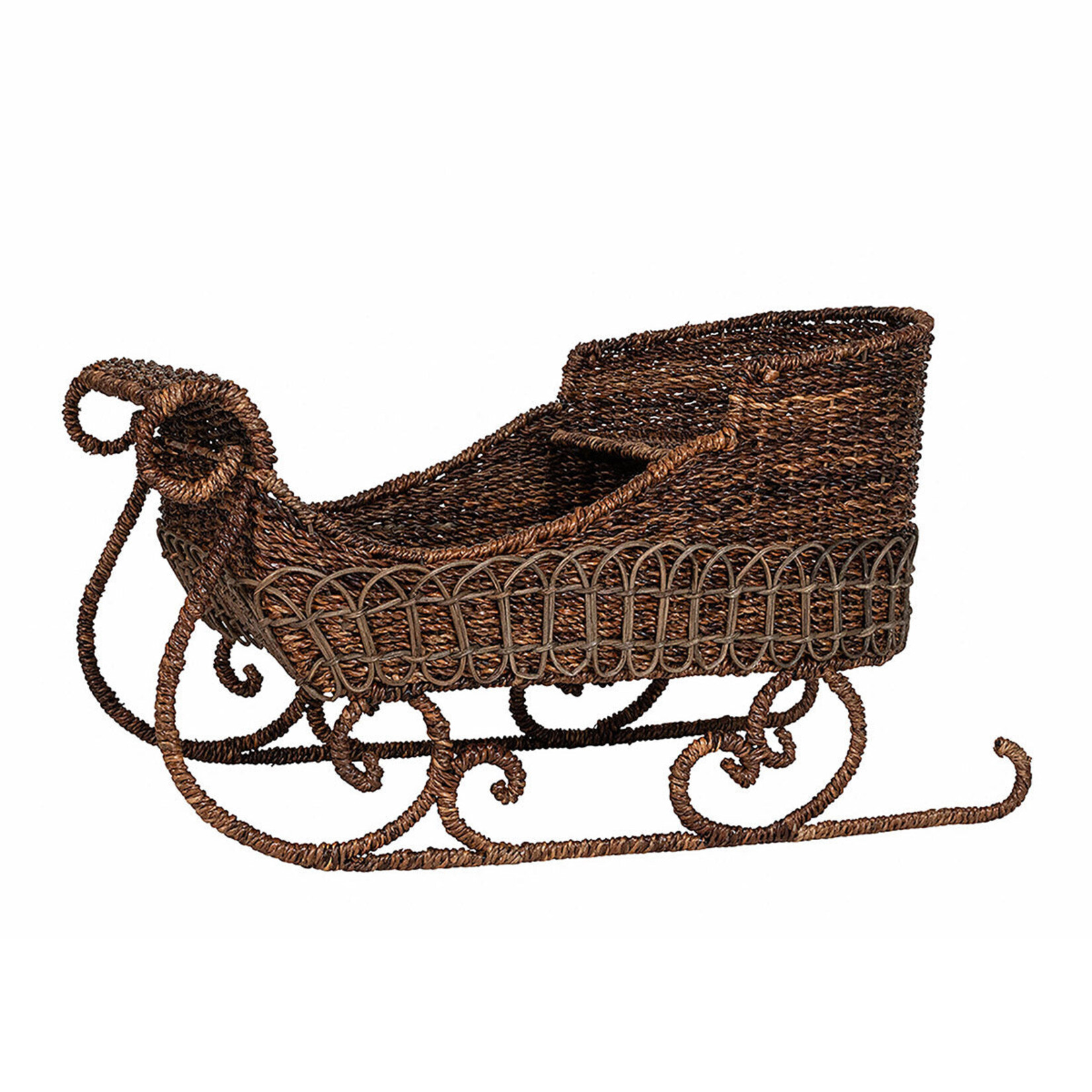 Juliska Devon Willow Rattan Sleigh