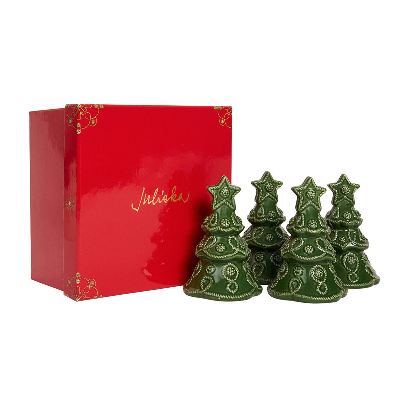 Juliska Berry & Thread Tree Place Card Holder in Basil (Set of 4)