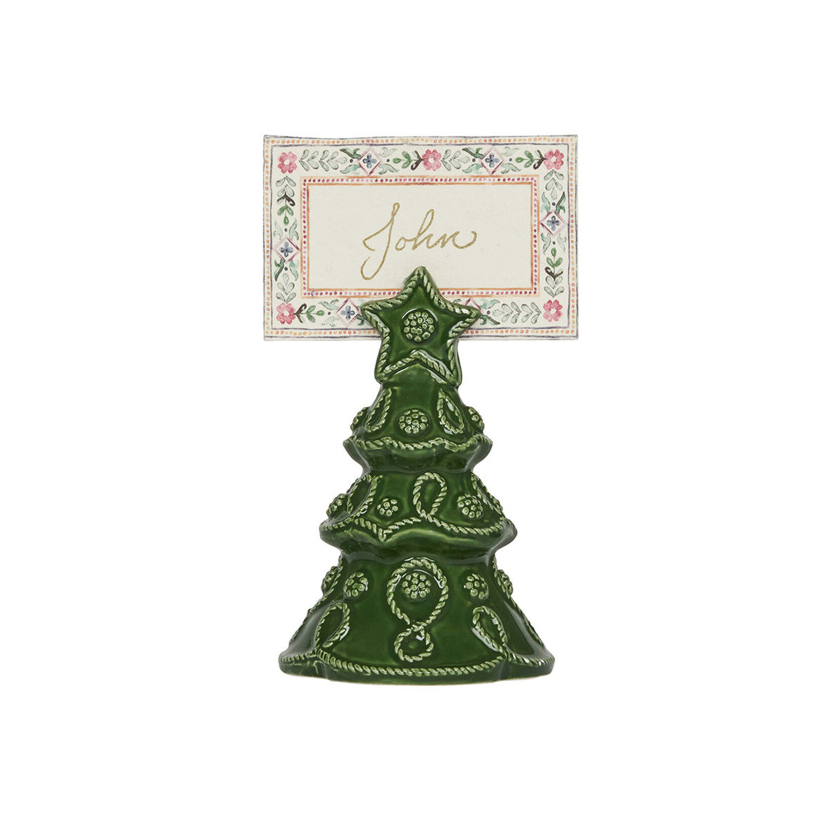 Juliska Berry & Thread Tree Place Card Holder in Basil (Set of 4)