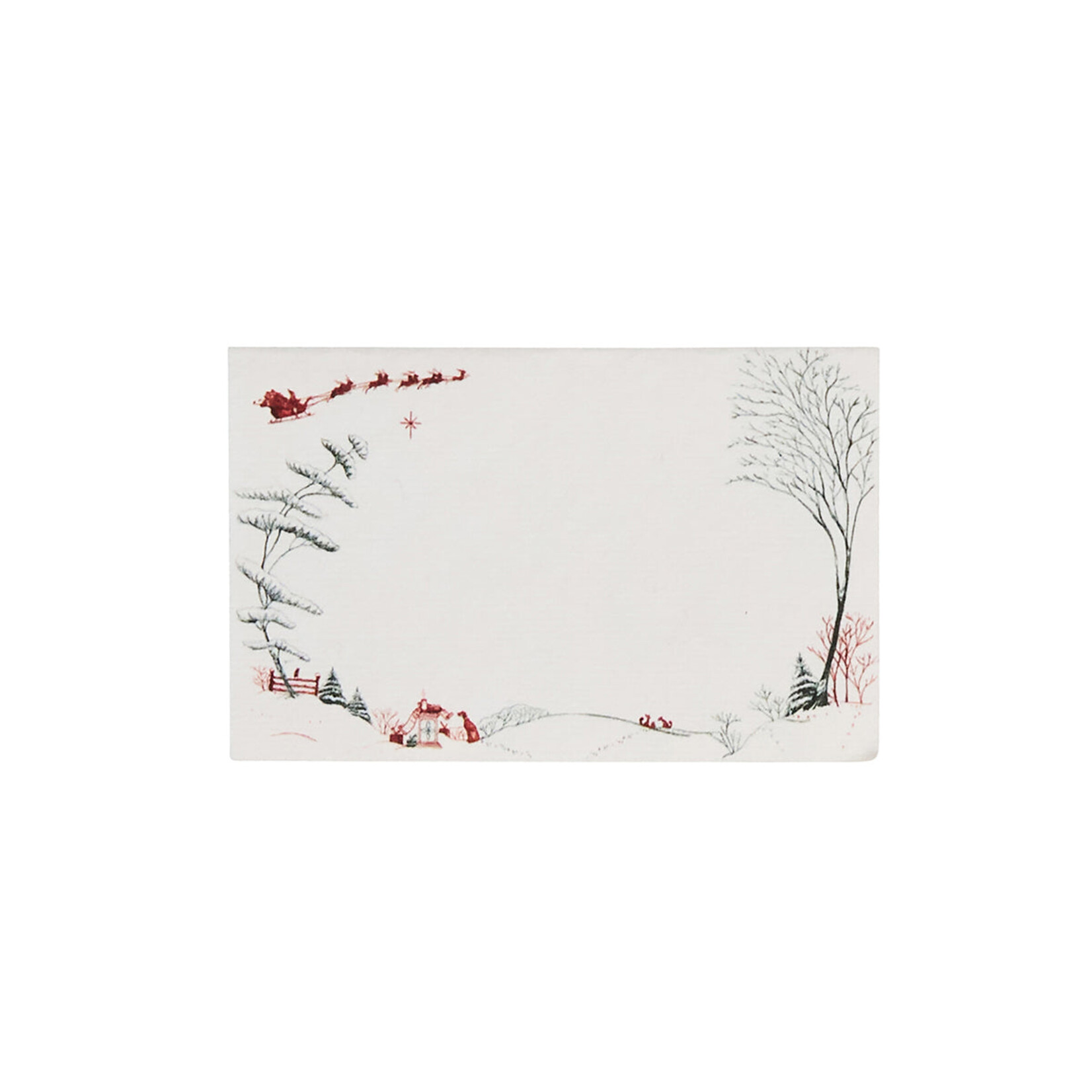 Juliska Country Estate Winter Frolic Placecards in Evergreen (Set of 12)
