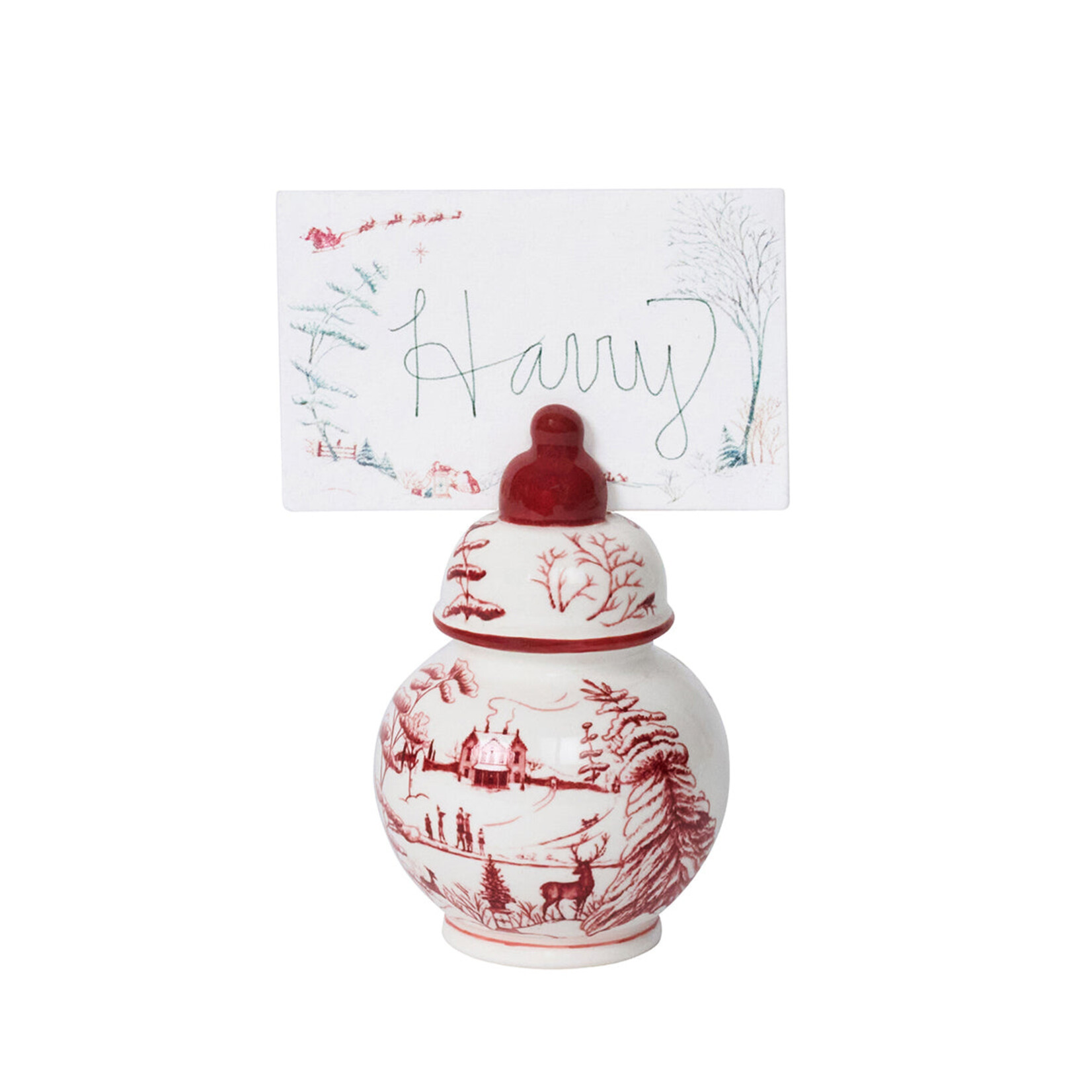 Juliska Country Estate Winter Frolic Placecards in Evergreen (Set of 12)