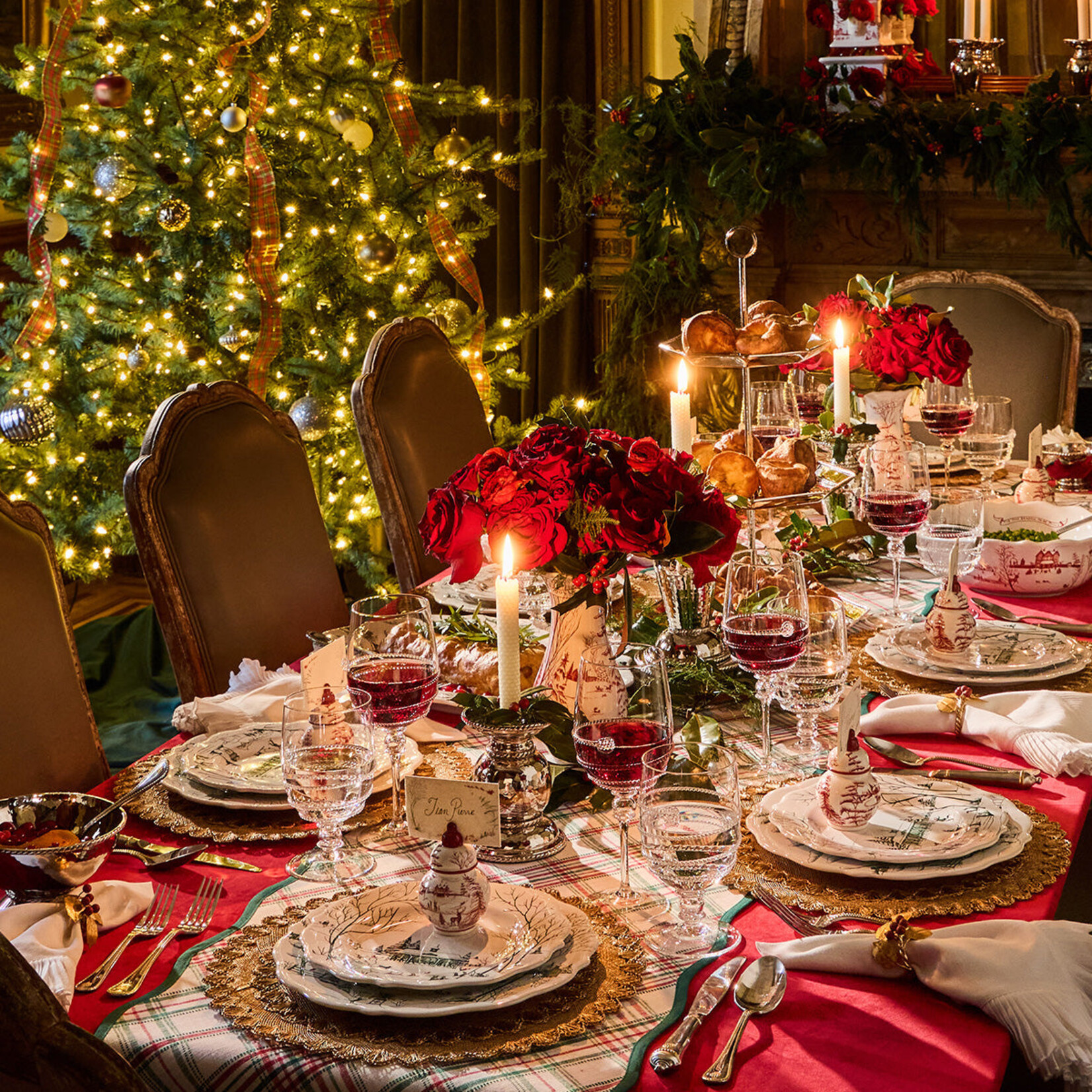 Juliska Country Estate Winter Frolic Placecards in Evergreen (Set of 12)