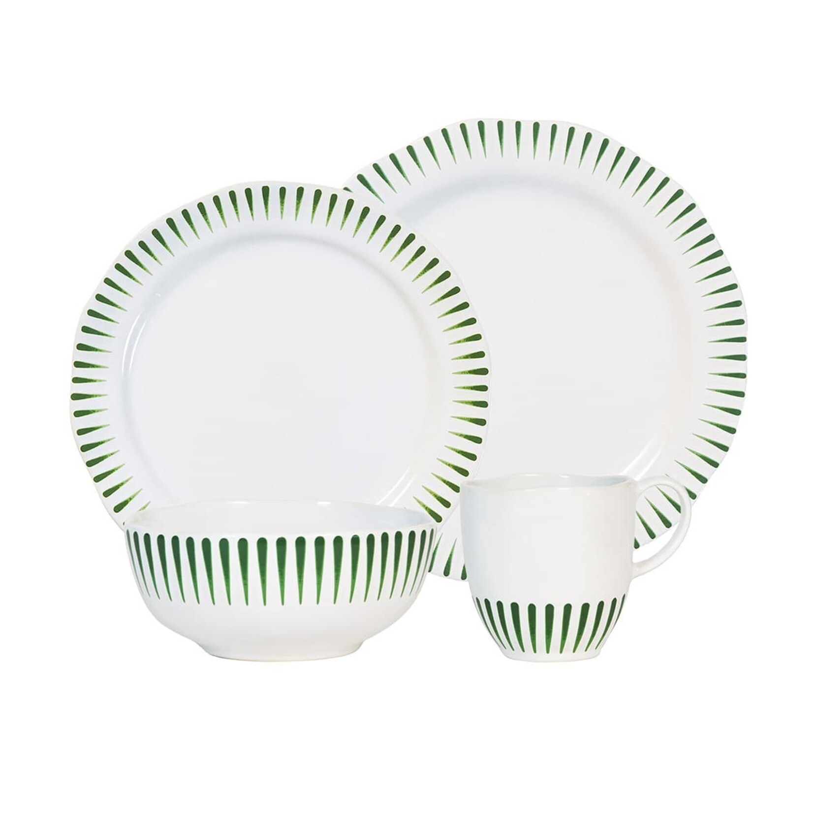 Juliska Sitio Strip in Basil