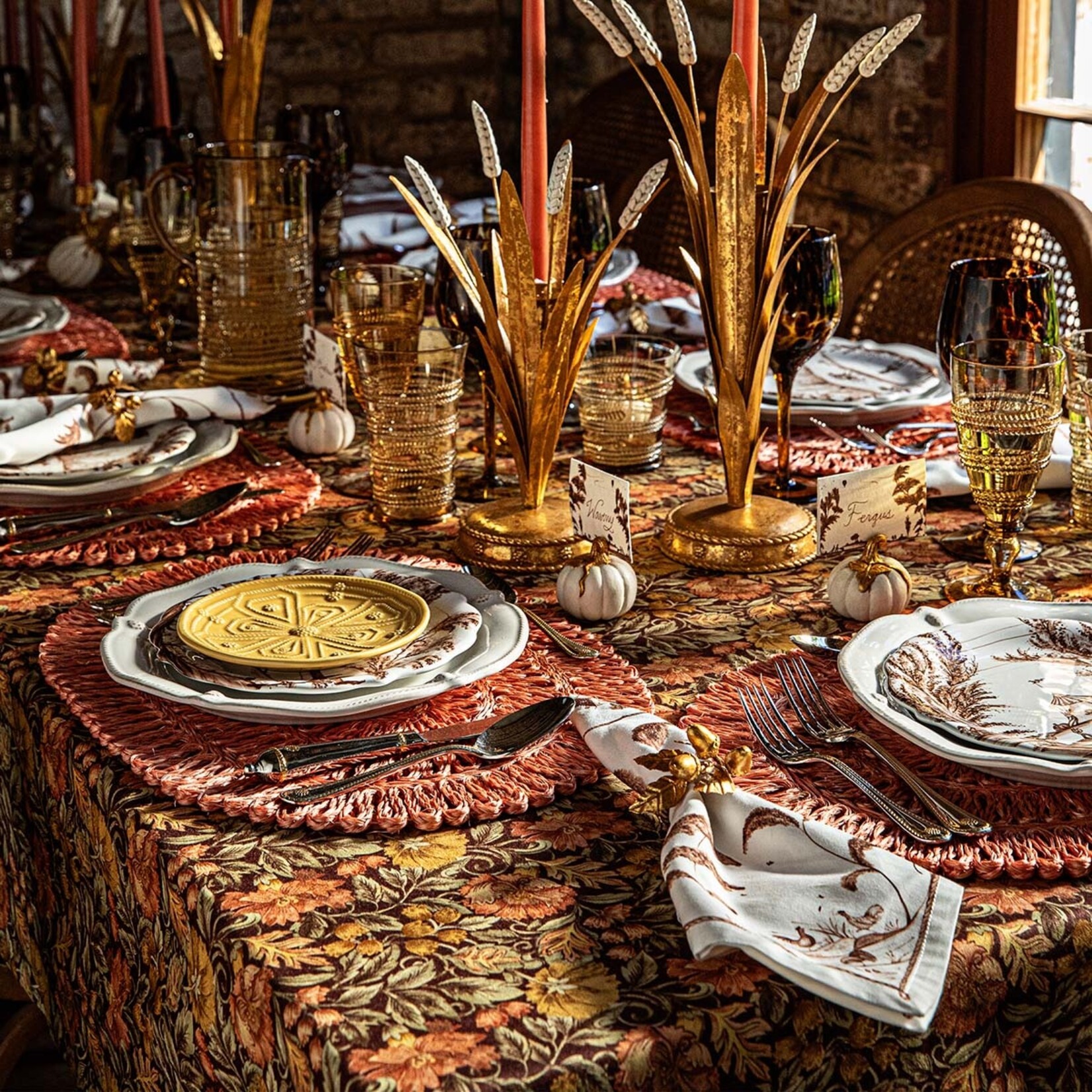 Juliska Amber Willa Linens