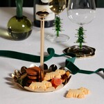 Zodax Scalloped Tray in Polished Gold