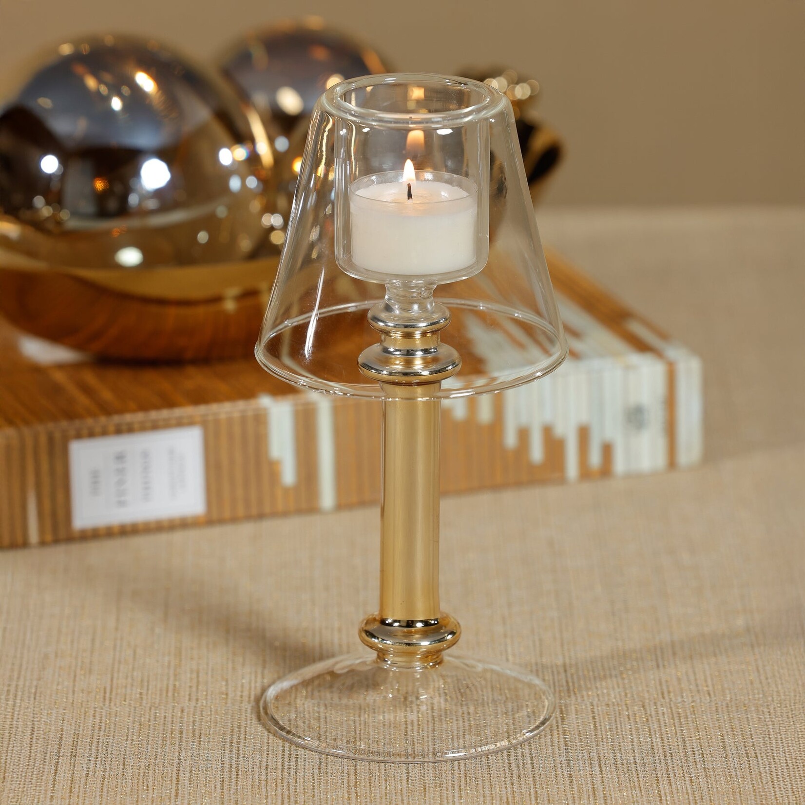 Zodax Isola Tealight Lamp in Gold
