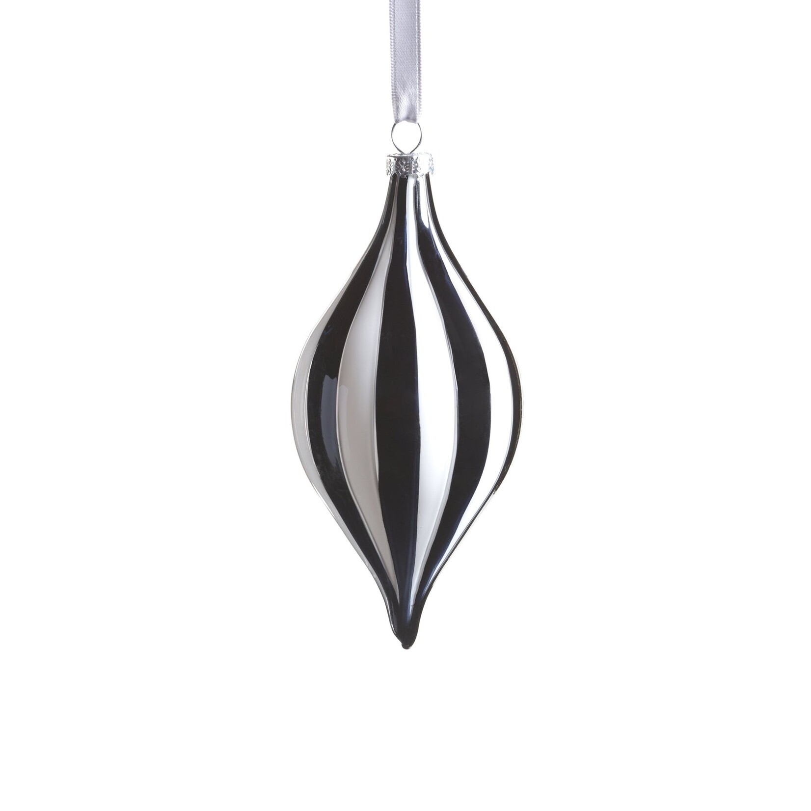 Zodax Twilight Stripe Glass Ornaments