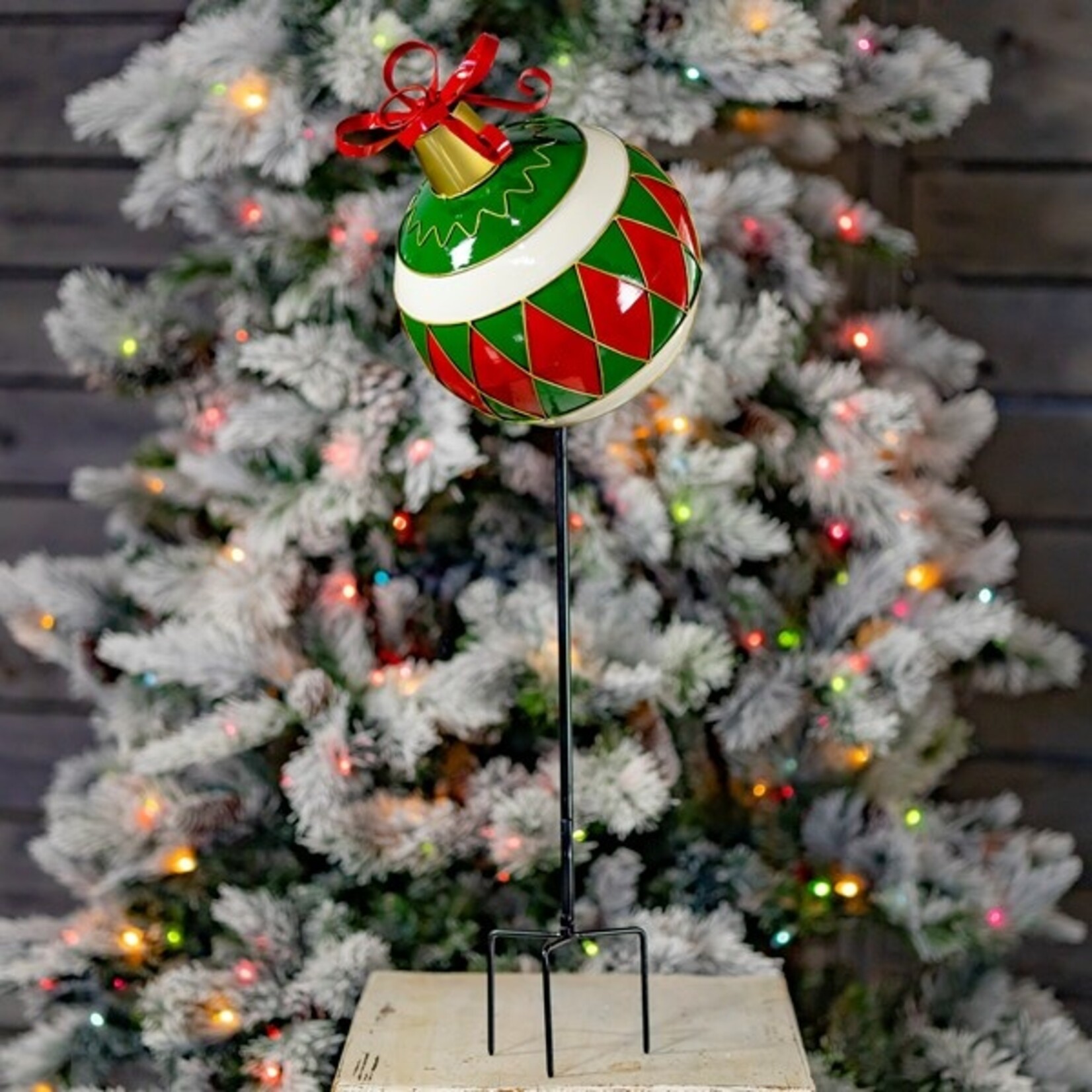 Zaer Christmas Ball Ornament Garden Stakes