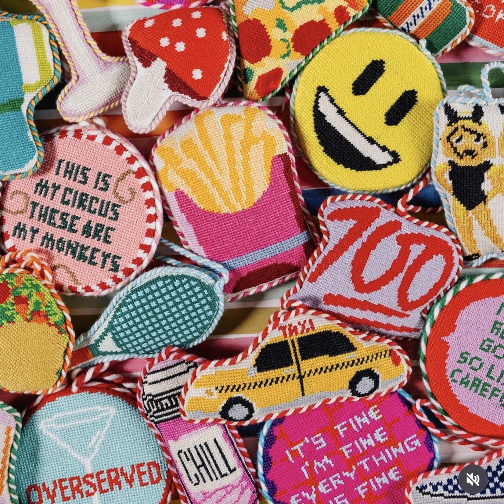 Furbish Needlepoint Ornaments