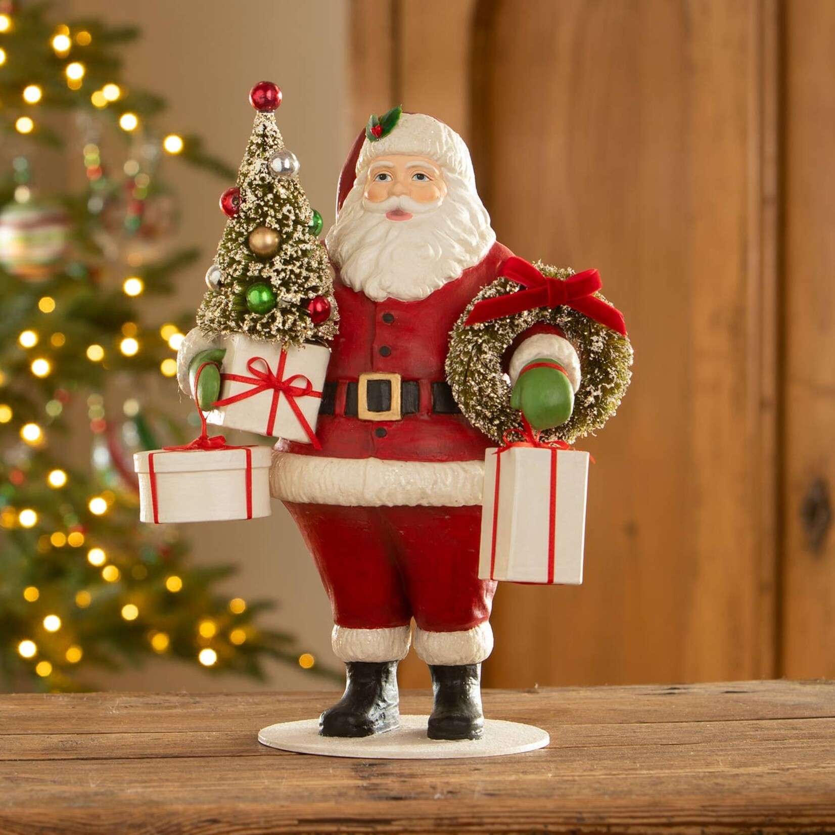 Bethany Lowe Designs Santa with Christmas Presents
