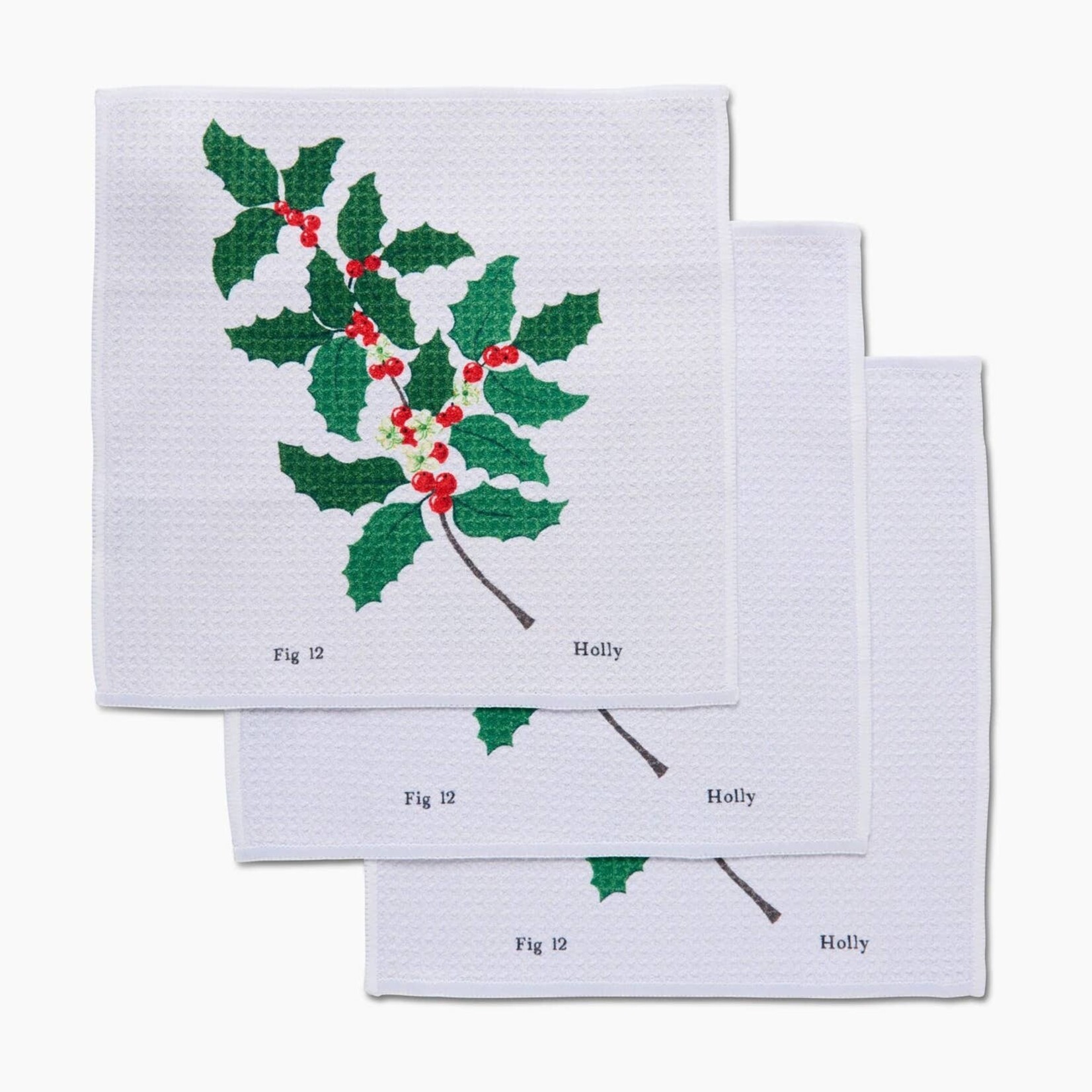 Geometry Geometry Holiday Dishcloths (Set of 3)