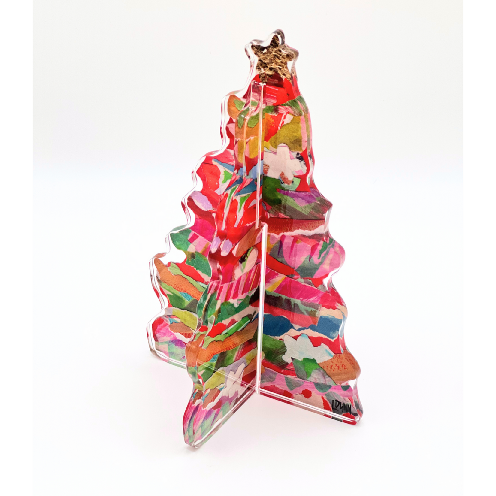 Lauren Dunn Christmas Tree Acrylic 3D Block