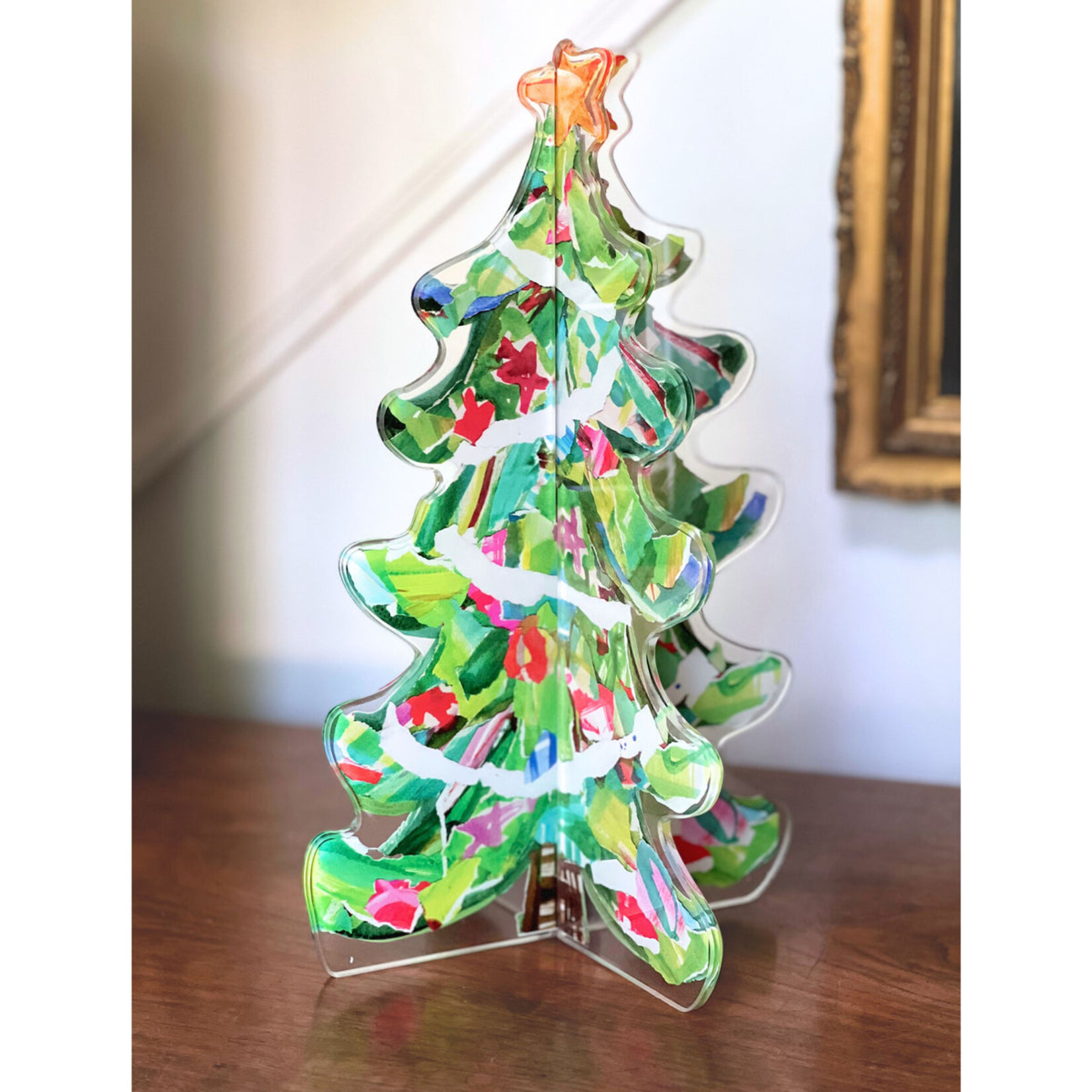 Lauren Dunn Christmas Tree Acrylic 3D Block