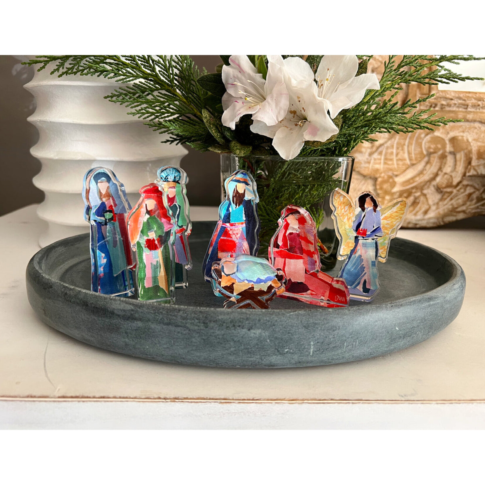 Lauren Dunn Acrylic Nativity Set in Bitty (12pc)