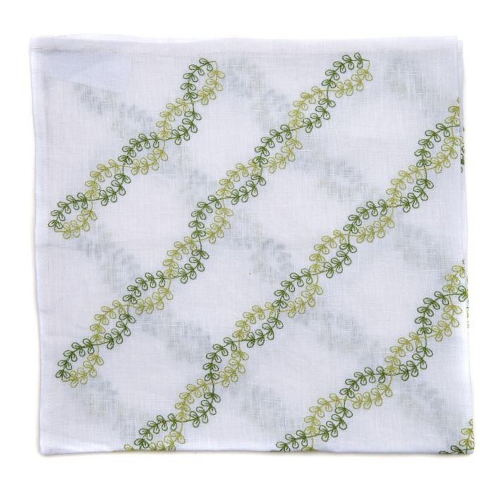 Deborah Rhodes 2-Tone Vine Embroidered Napkins (Set of 4)
