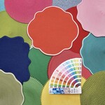 Deborah Rhodes Braided Placemat in Round with Looped Edge (Set of 4)