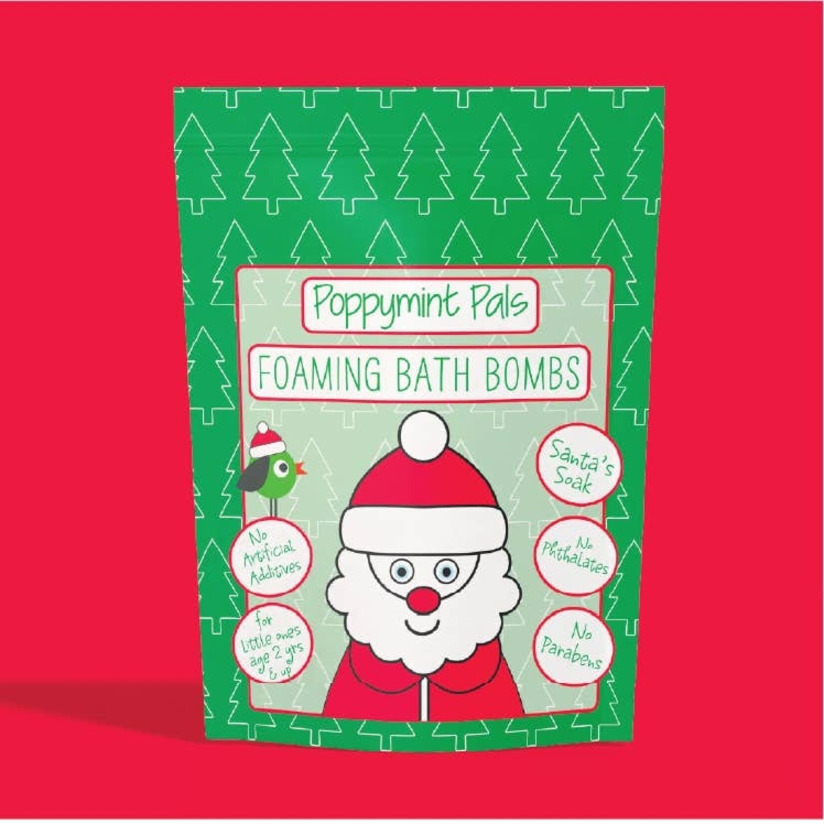 Poppymint Foaming Bath Bombs