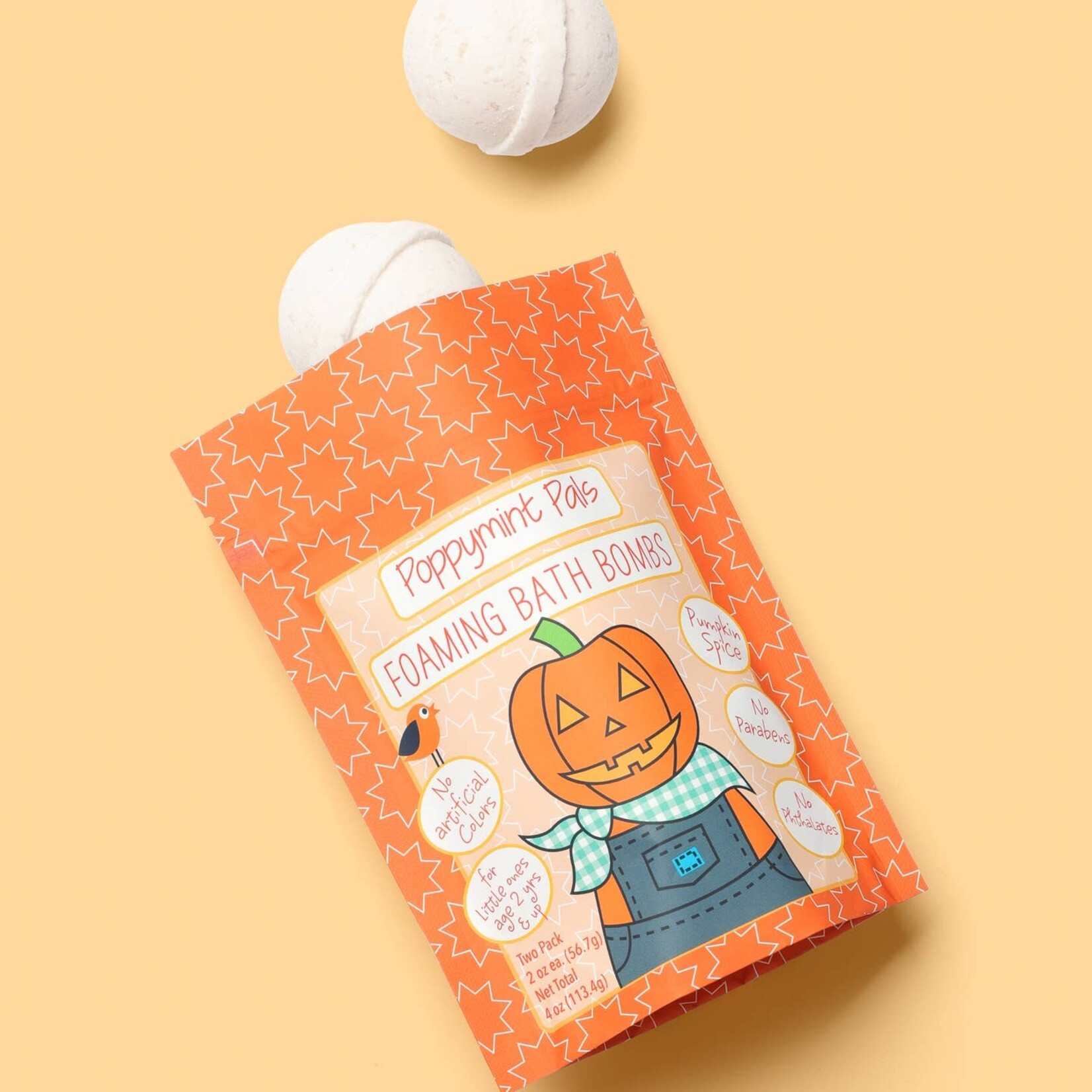 Poppymint Foaming Bath Bombs