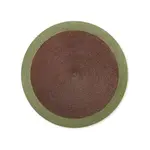 Deborah Rhodes Harvest Border Round Placemat in Grass (Set of 4)