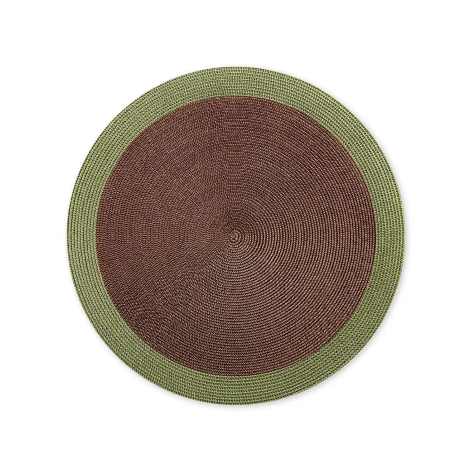 Deborah Rhodes Harvest Border Round Placemat in Grass (Set of 4)