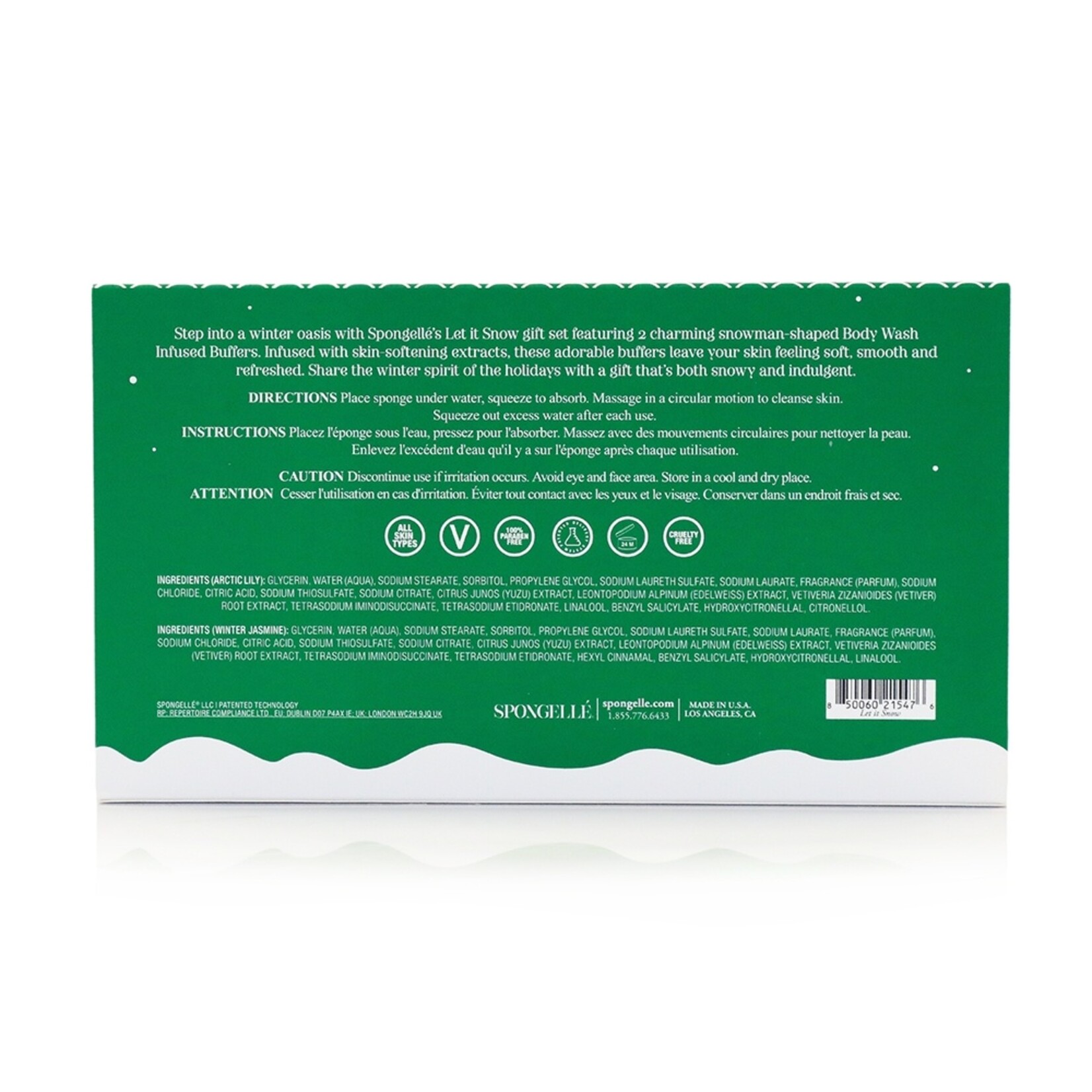 Spongelle Spongelle Let It Snow-man Buffer Gift Set