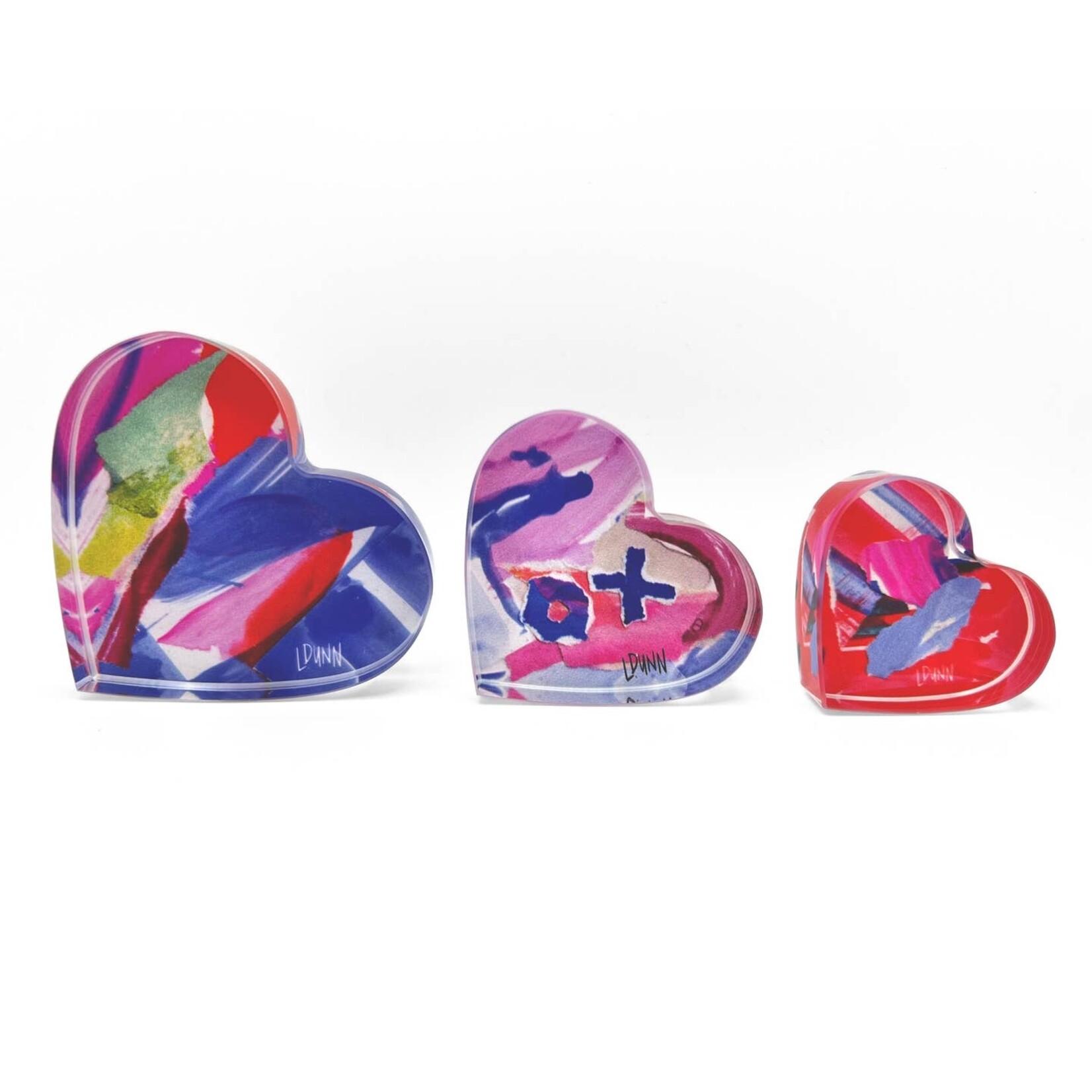 Lauren Dunn Heart Acrylic Block