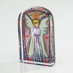 Lauren Dunn Pink Stained Glass Acrylic Angel