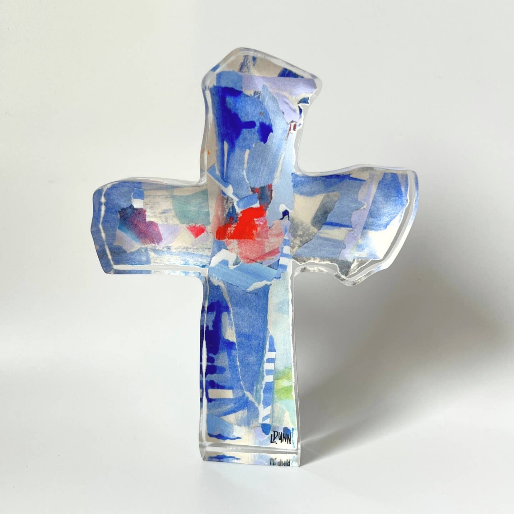 Lauren Dunn Periwinkle Acrylic Cross