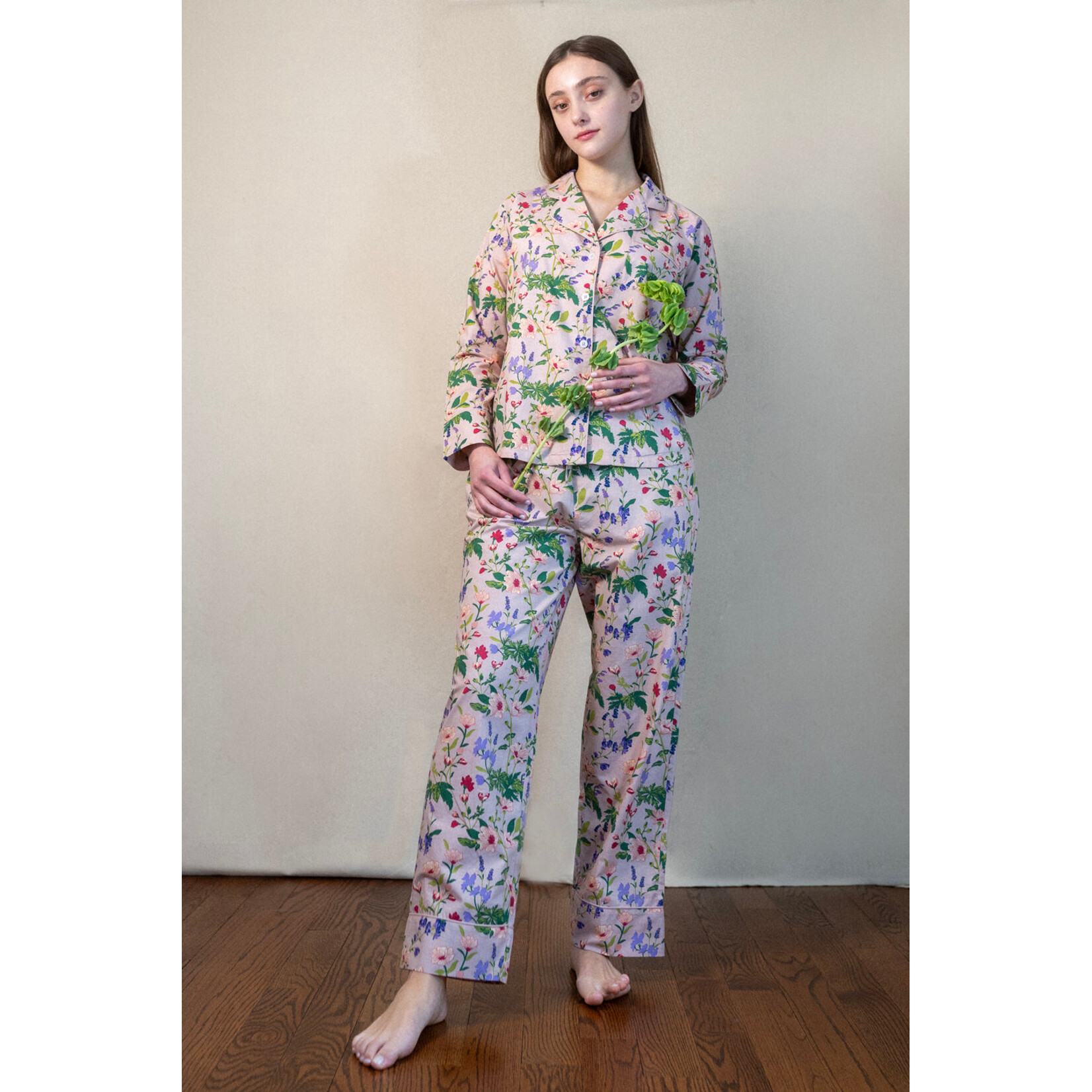 Denise Rae Garden in Rose Long Sleeve PJ's